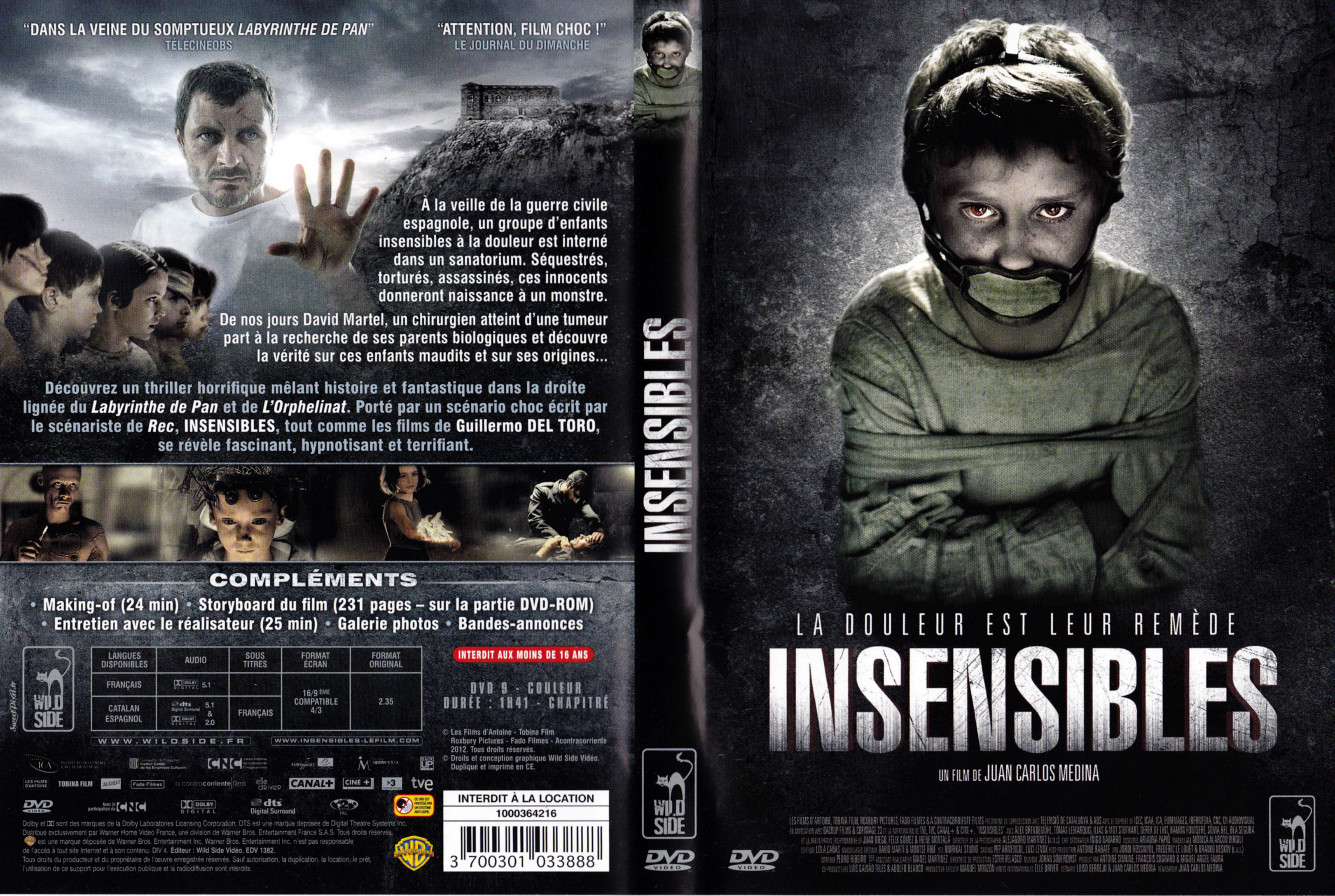 Jaquette DVD Insensibles