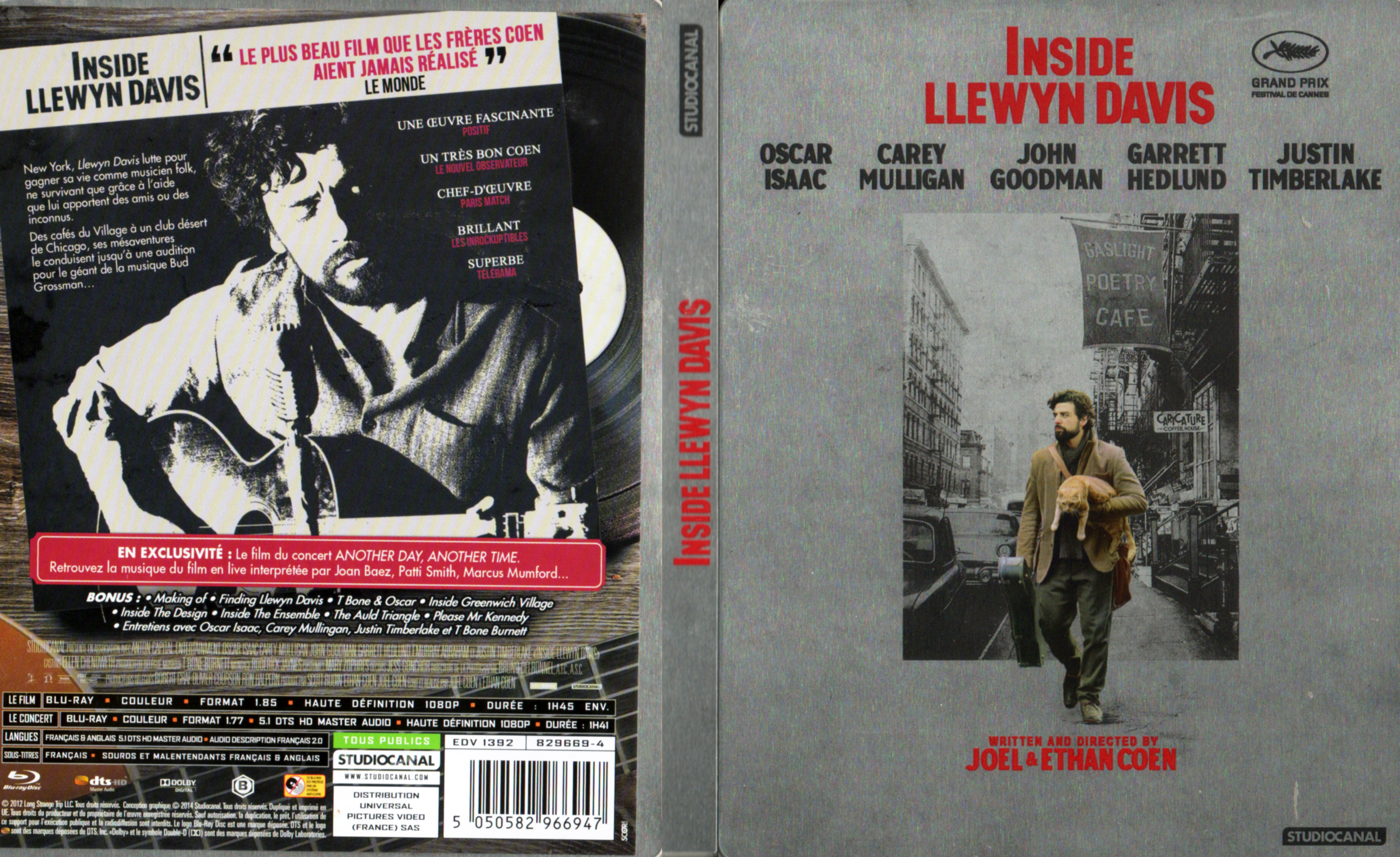 Jaquette DVD Inside Llewyn Davis (BLU-RAY)