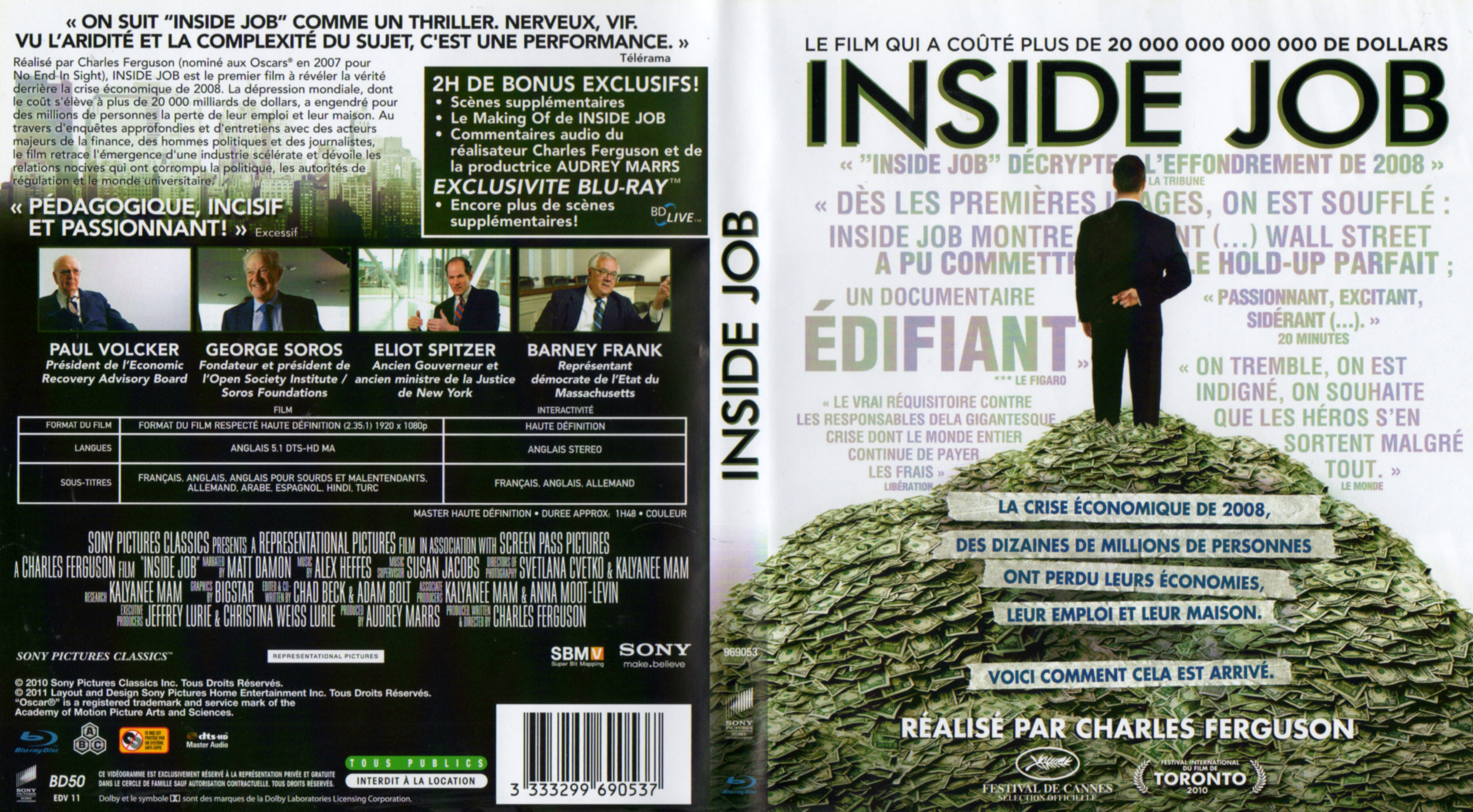 Jaquette DVD Inside job (Doc) (BLU-RAY)