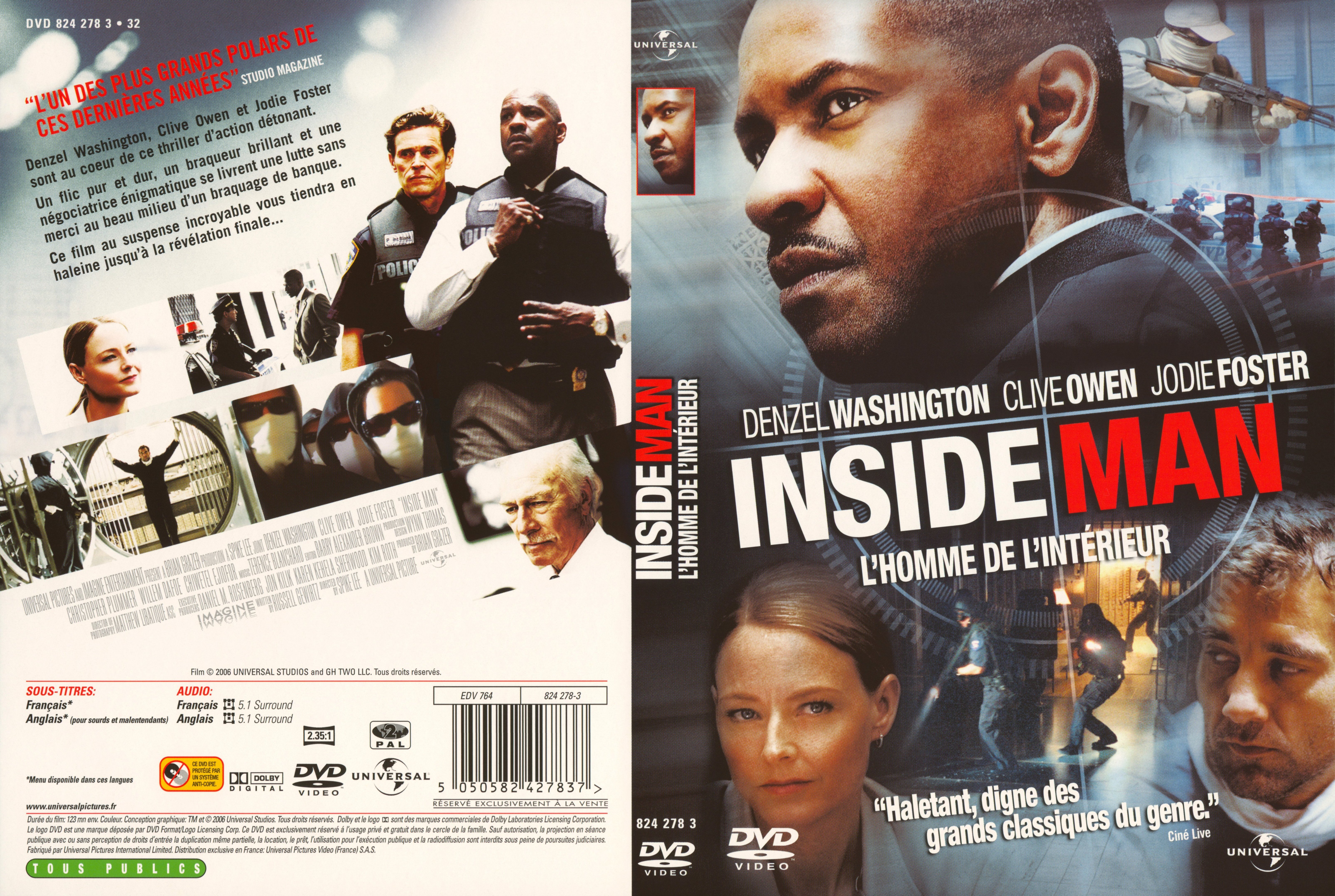 Jaquette DVD Inside man