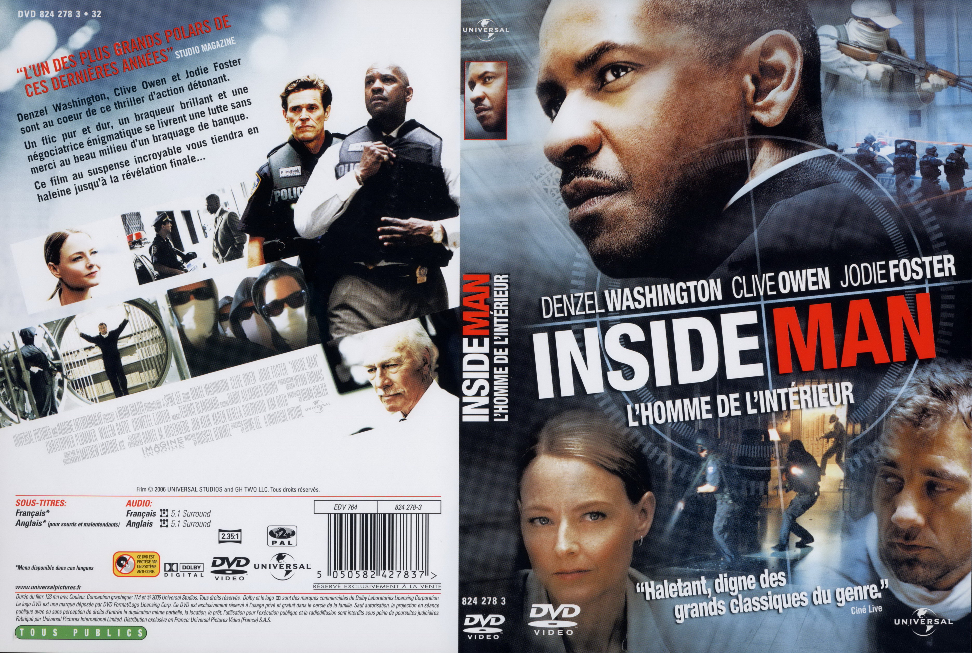Jaquette DVD Inside man - L