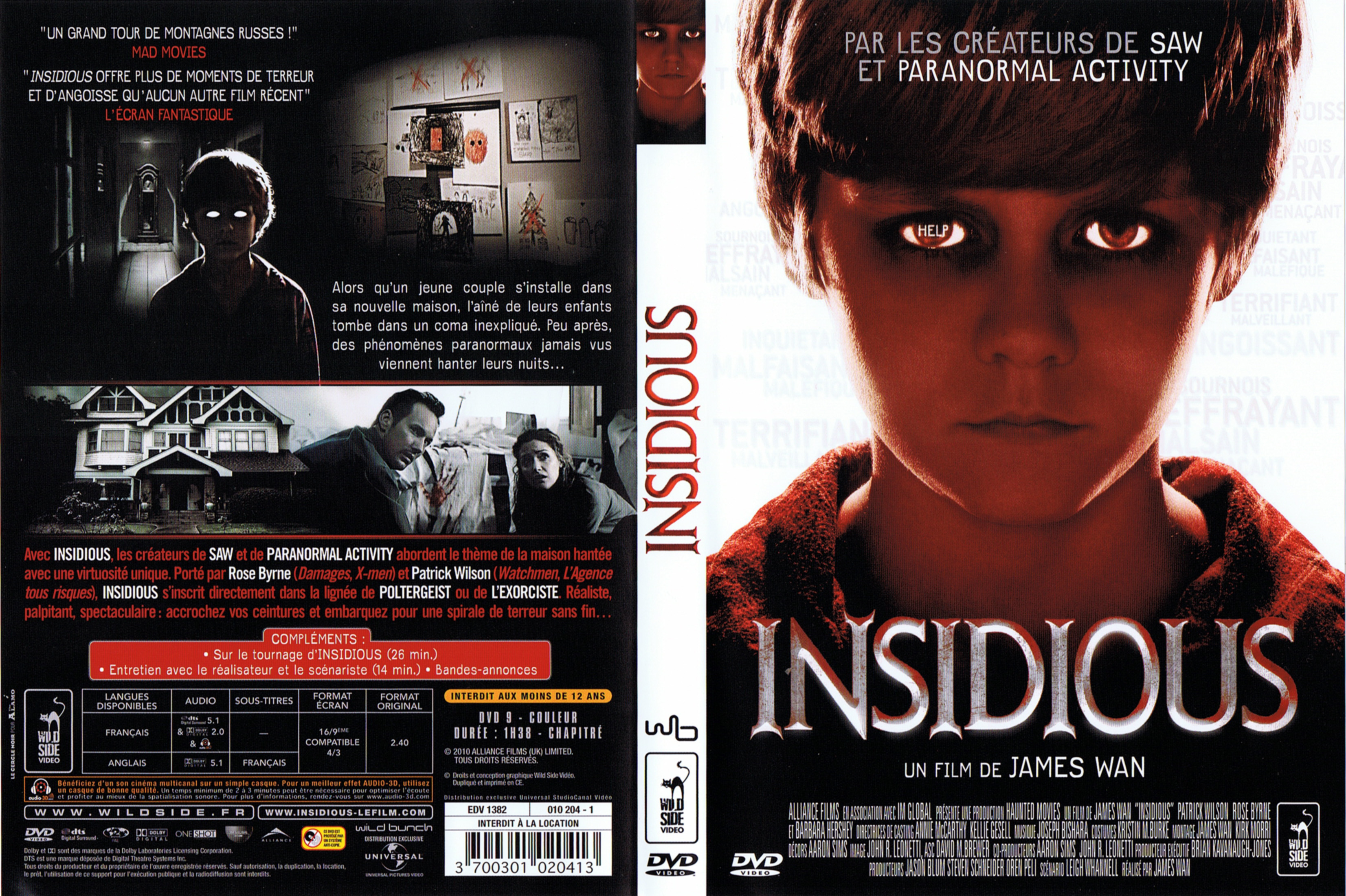 Jaquette DVD Insidious