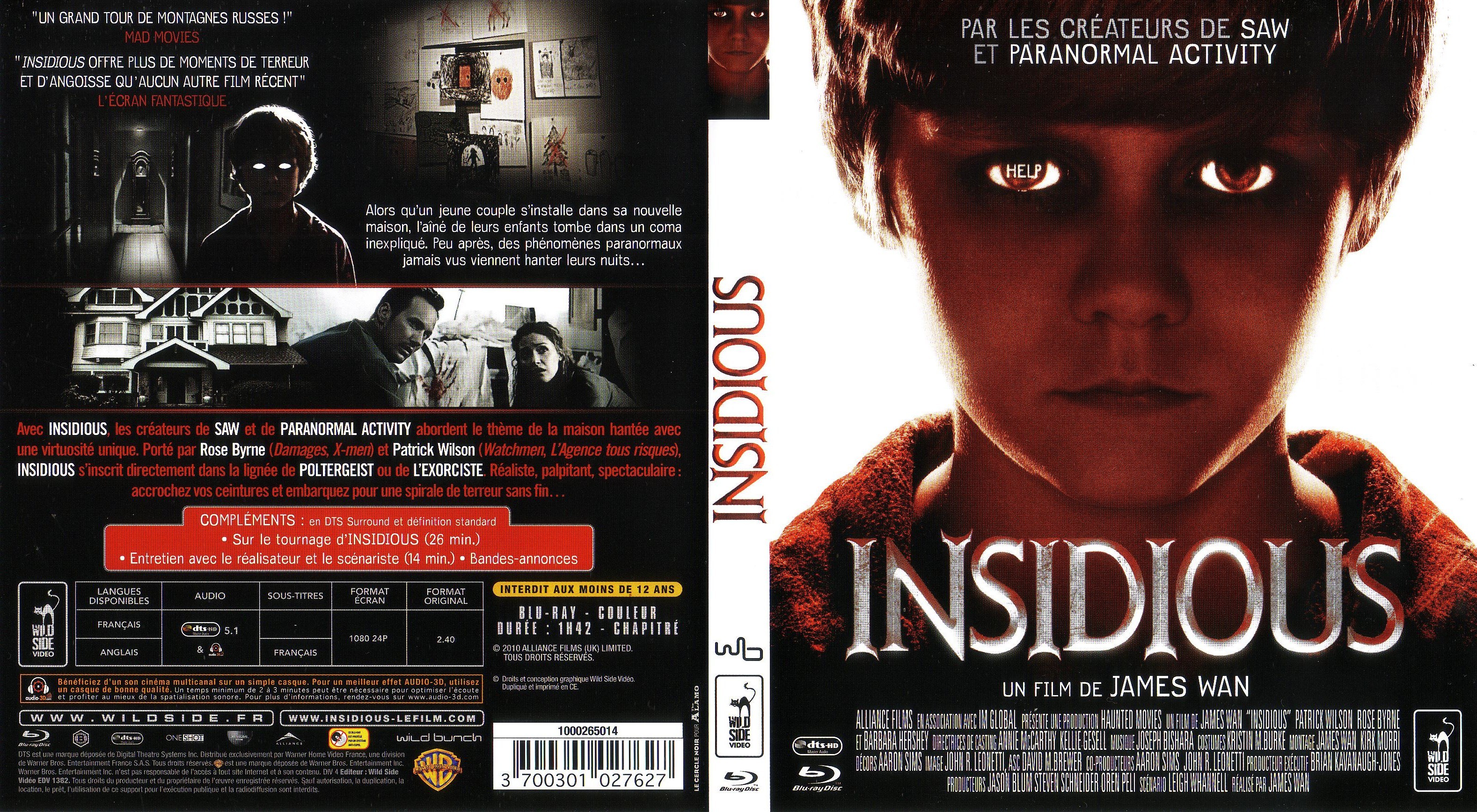 Jaquette DVD Insidious (BLU-RAY) v2