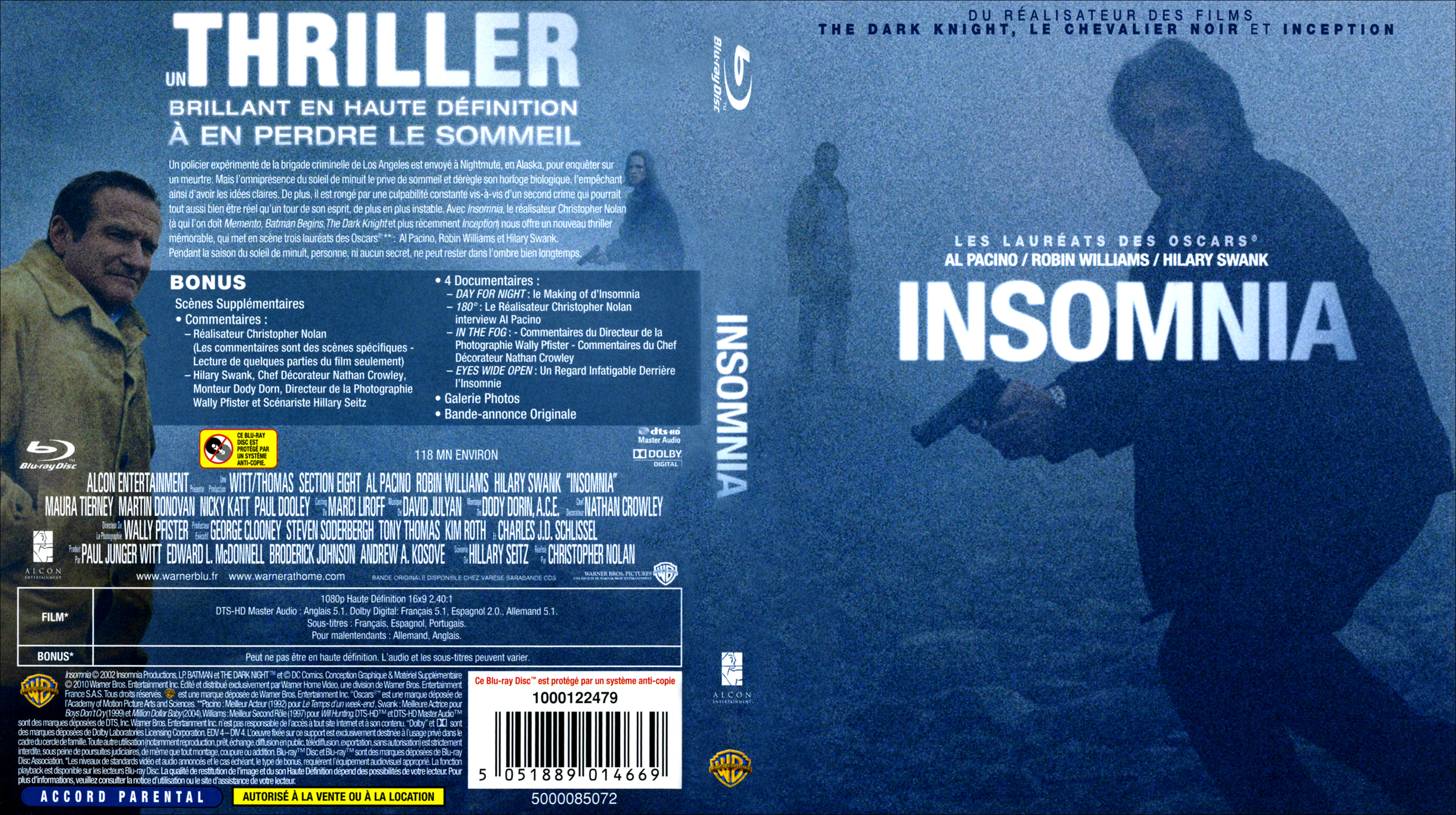 Jaquette DVD Insomnia (BLU-RAY)