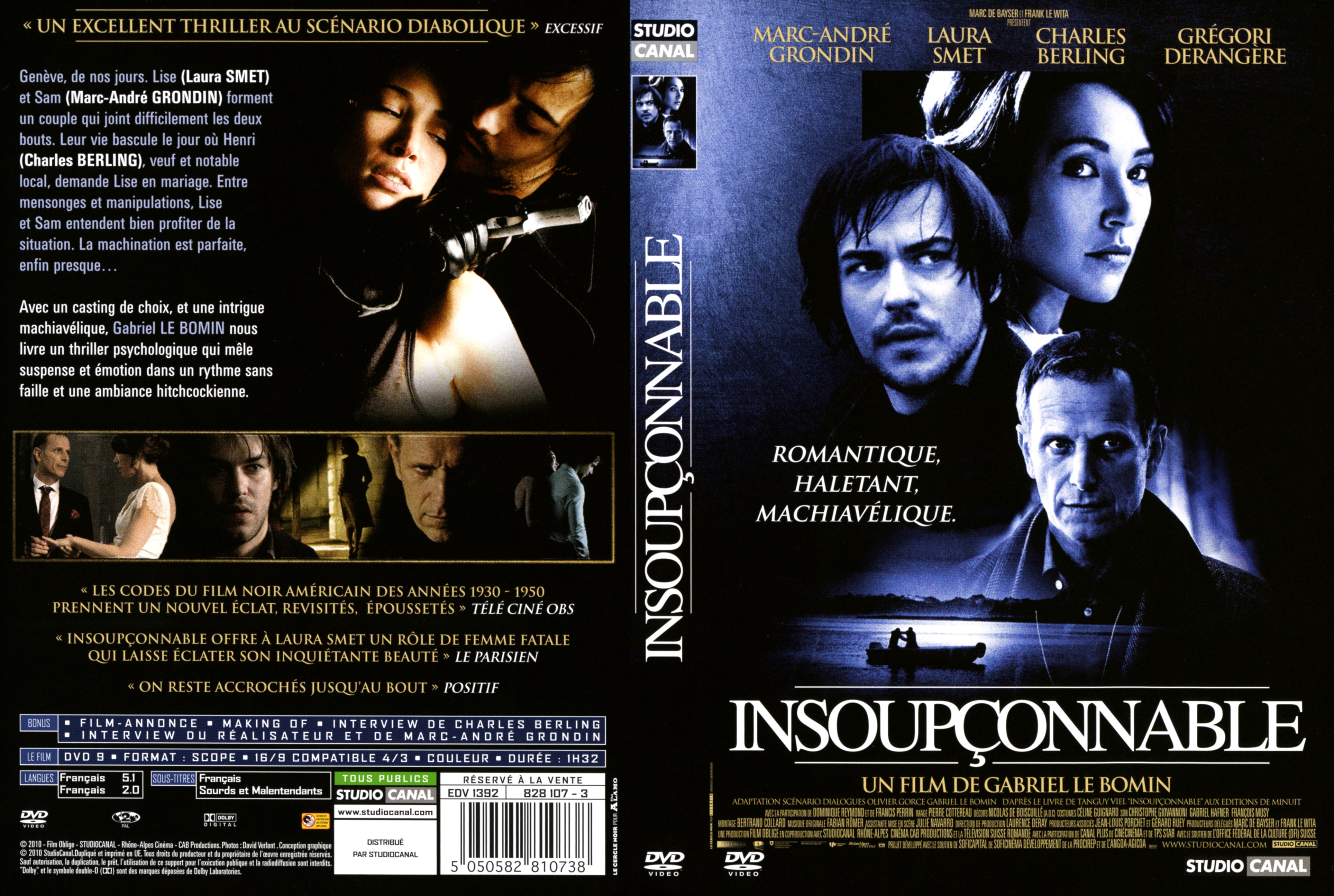 Jaquette DVD Insoupconnable (2010)