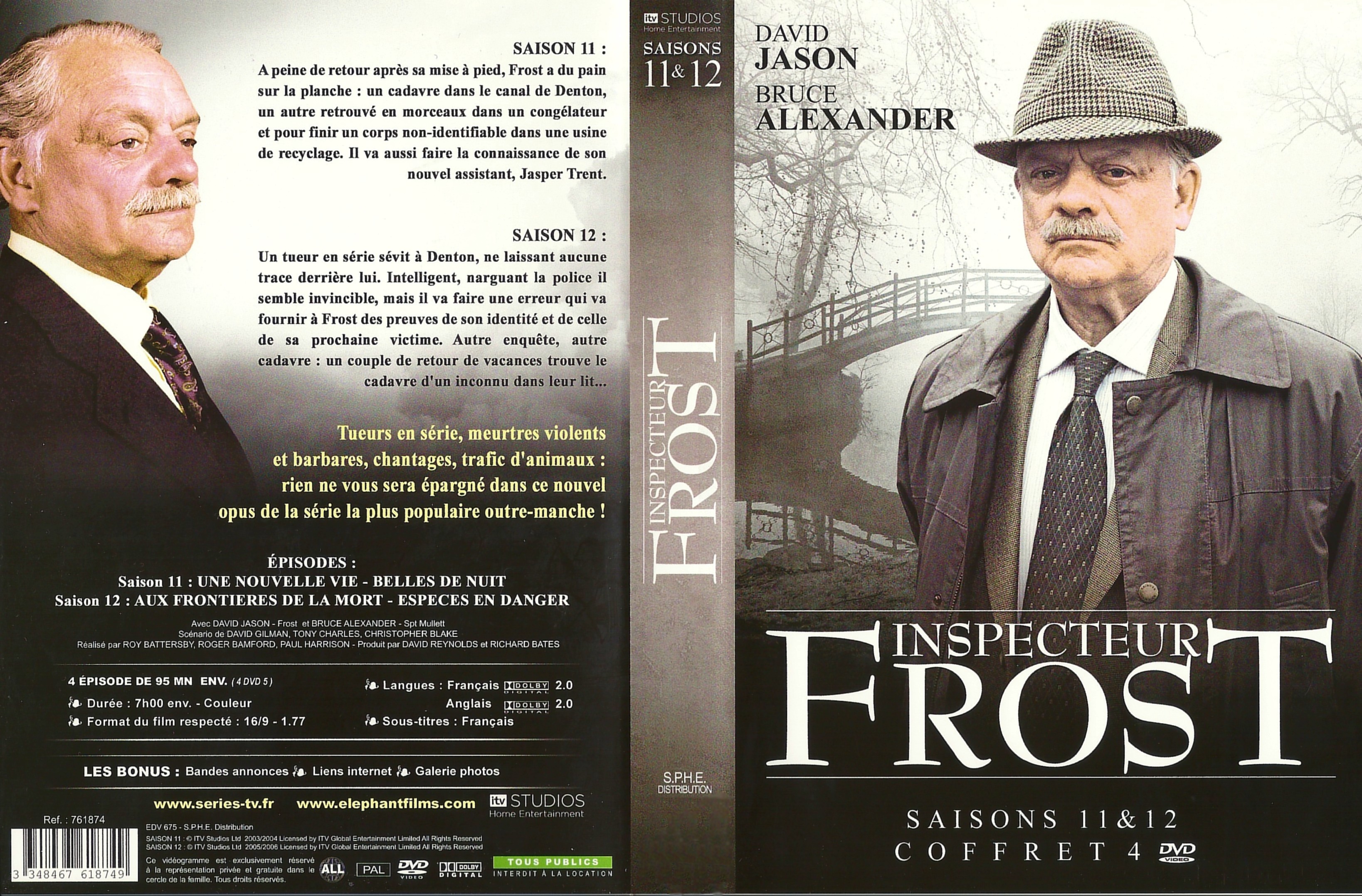 Jaquette DVD Inspecteur Frost Saison 11 et 12
