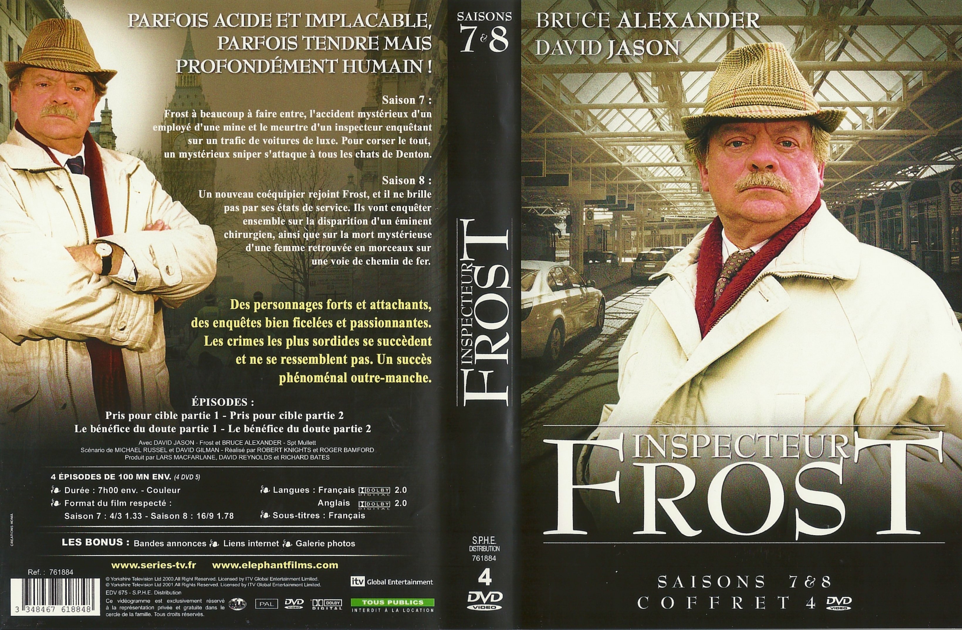 Jaquette DVD Inspecteur Frost Saison 7 et 8