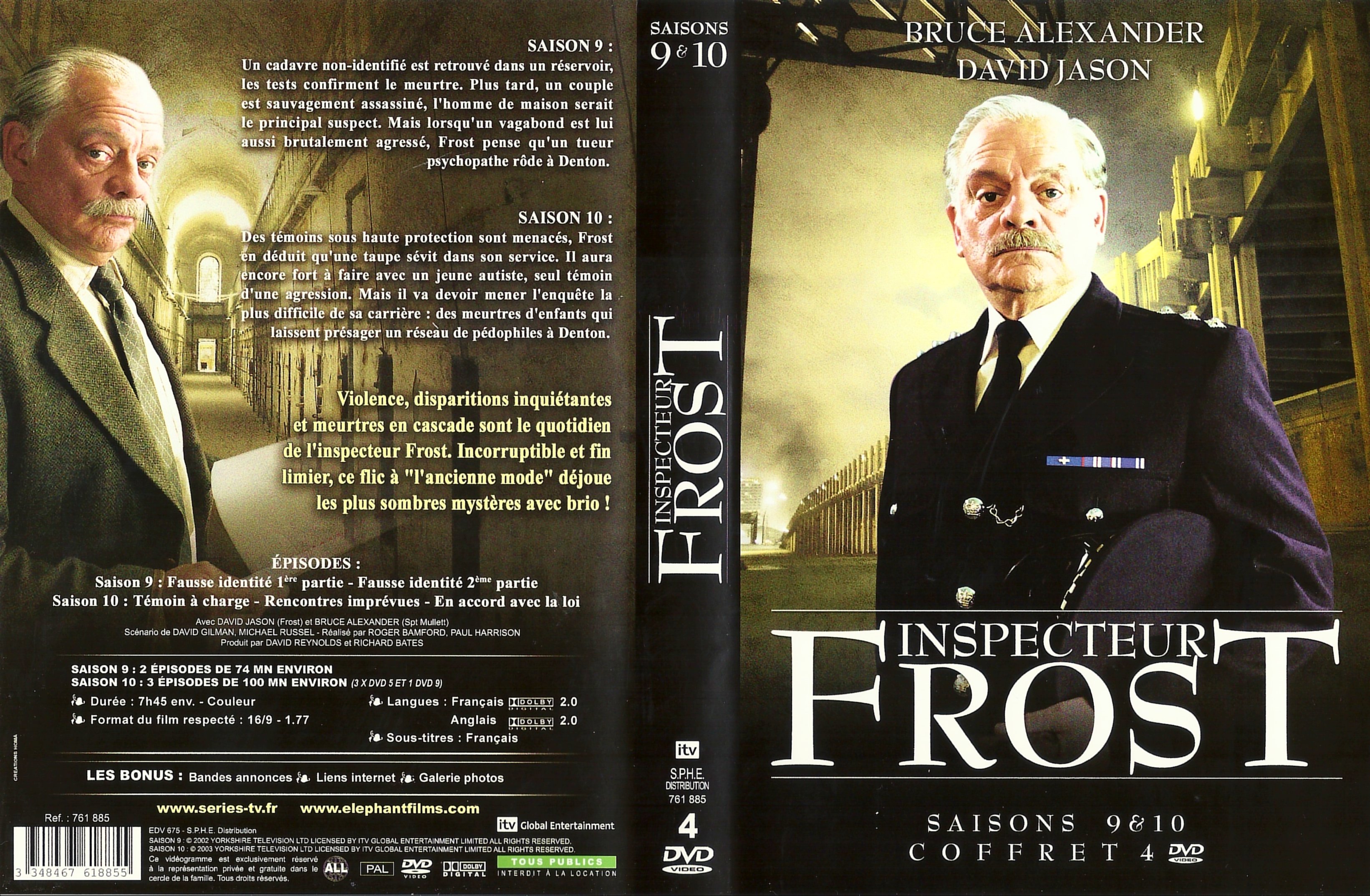 Jaquette DVD Inspecteur Frost Saison 9 et 10