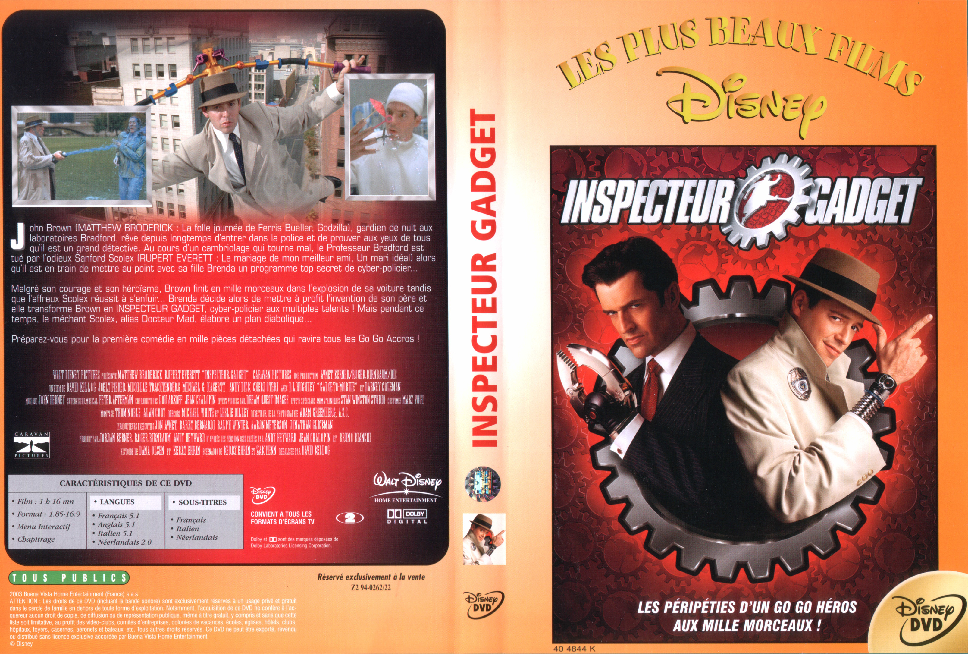 Jaquette DVD Inspecteur Gadget