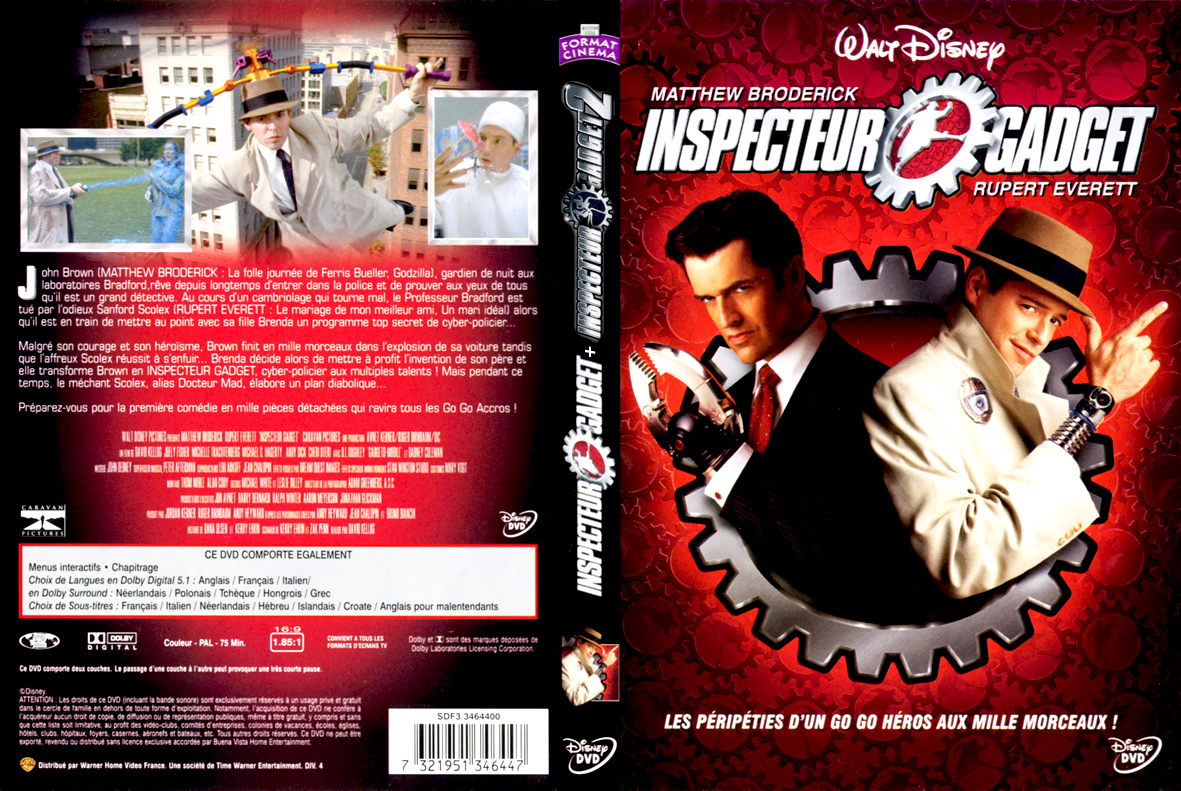 Jaquette DVD Inspecteur Gadget 1 et 2 custom