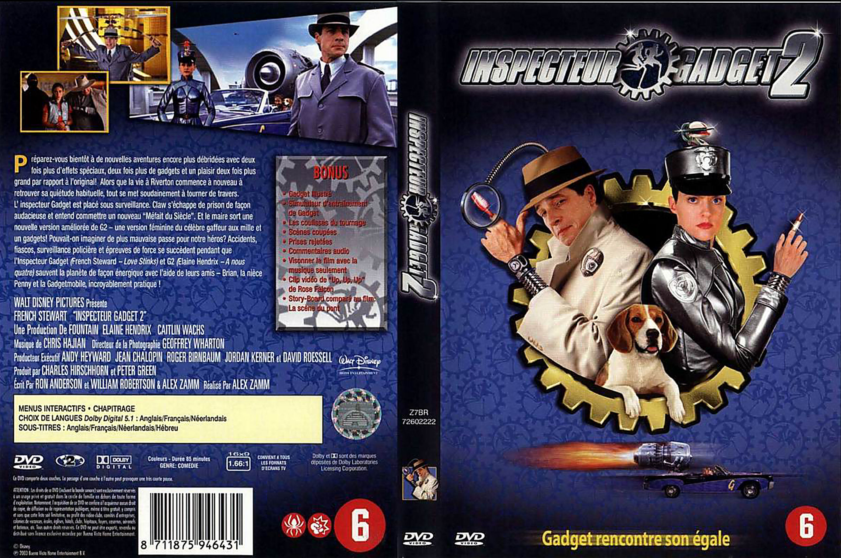 Jaquette DVD Inspecteur Gadget 2 v4