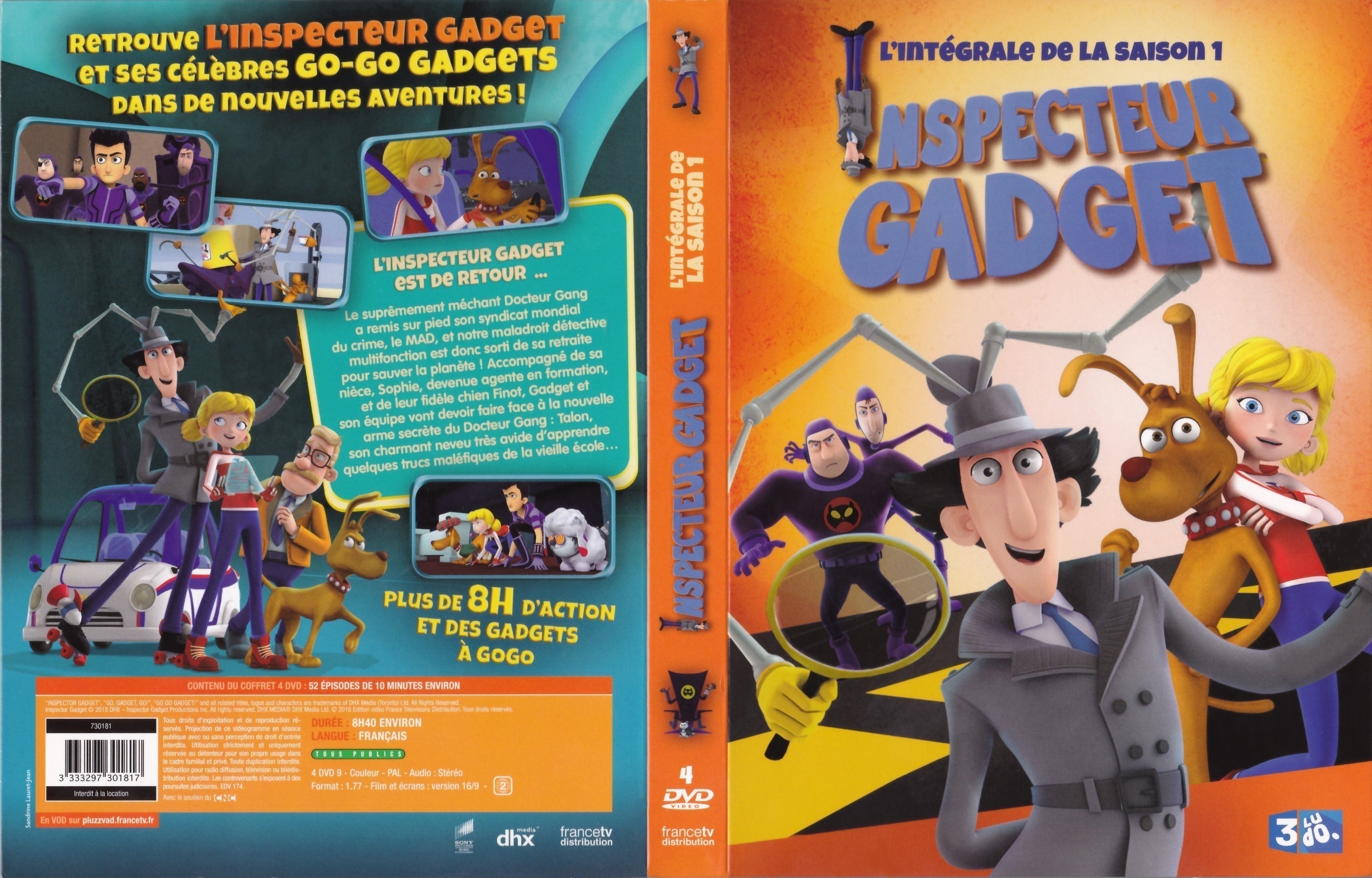 Jaquette DVD Inspecteur Gadget Saison 1