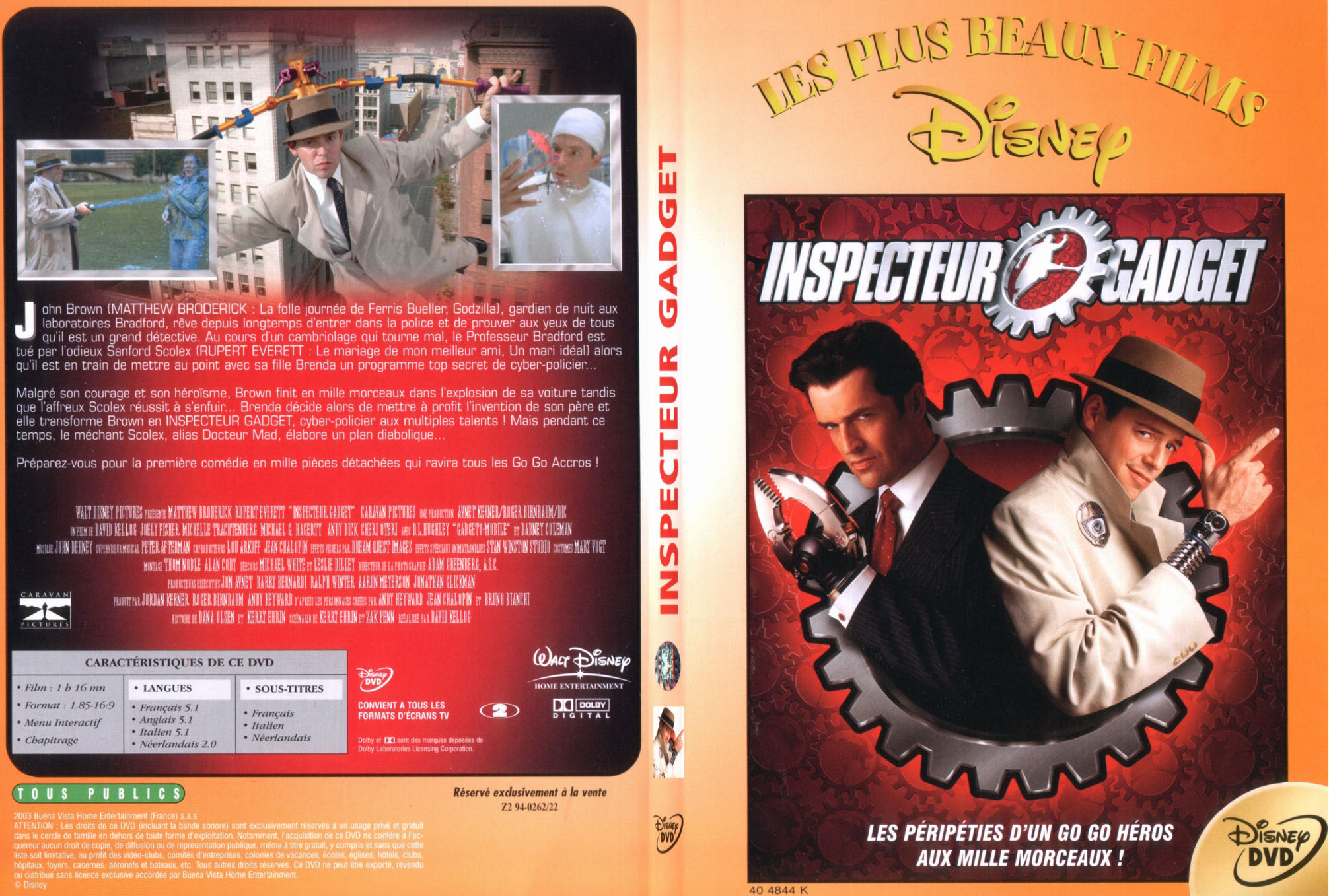 Jaquette DVD Inspecteur Gadget - SLIM