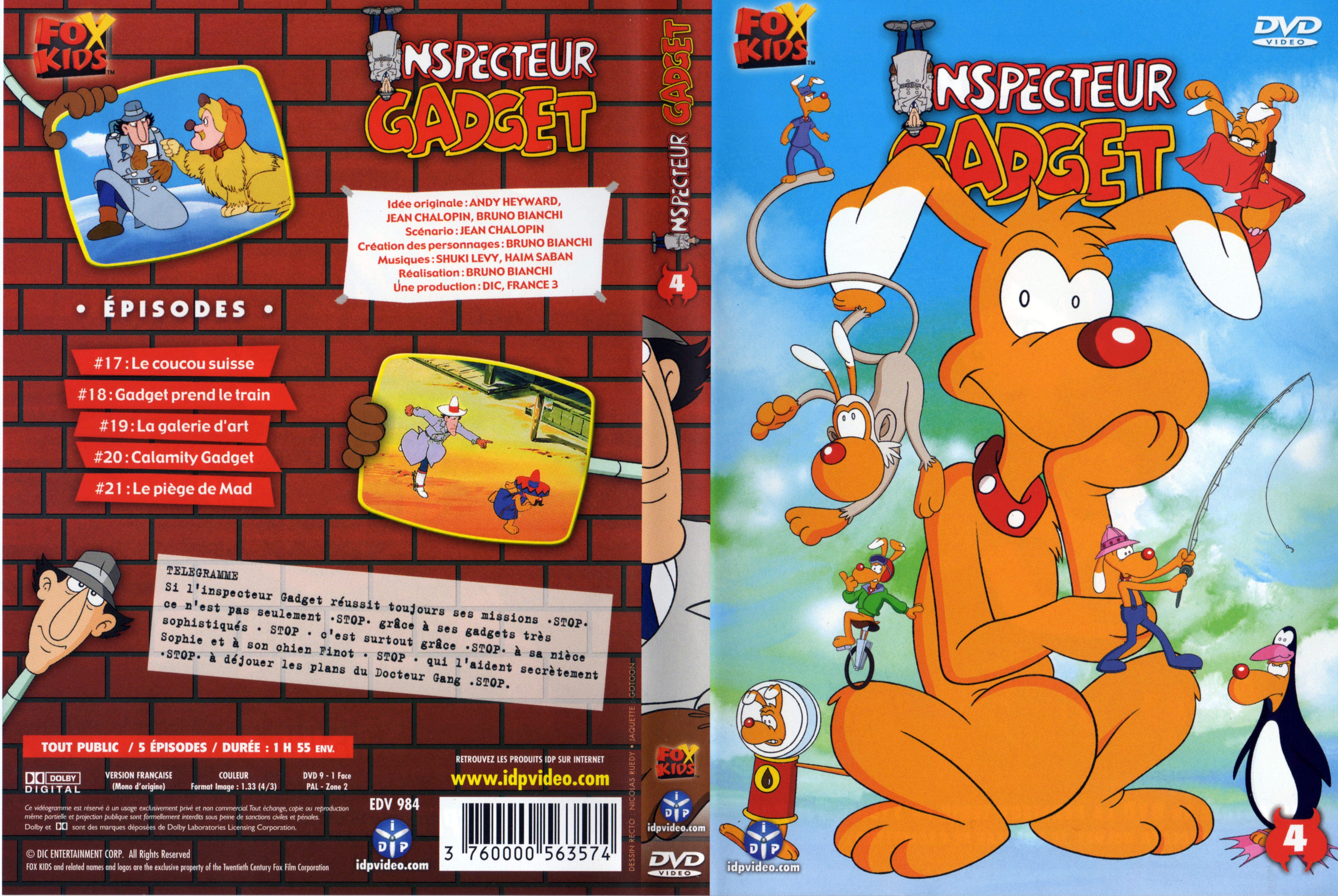 Jaquette DVD Inspecteur Gadget vol 04