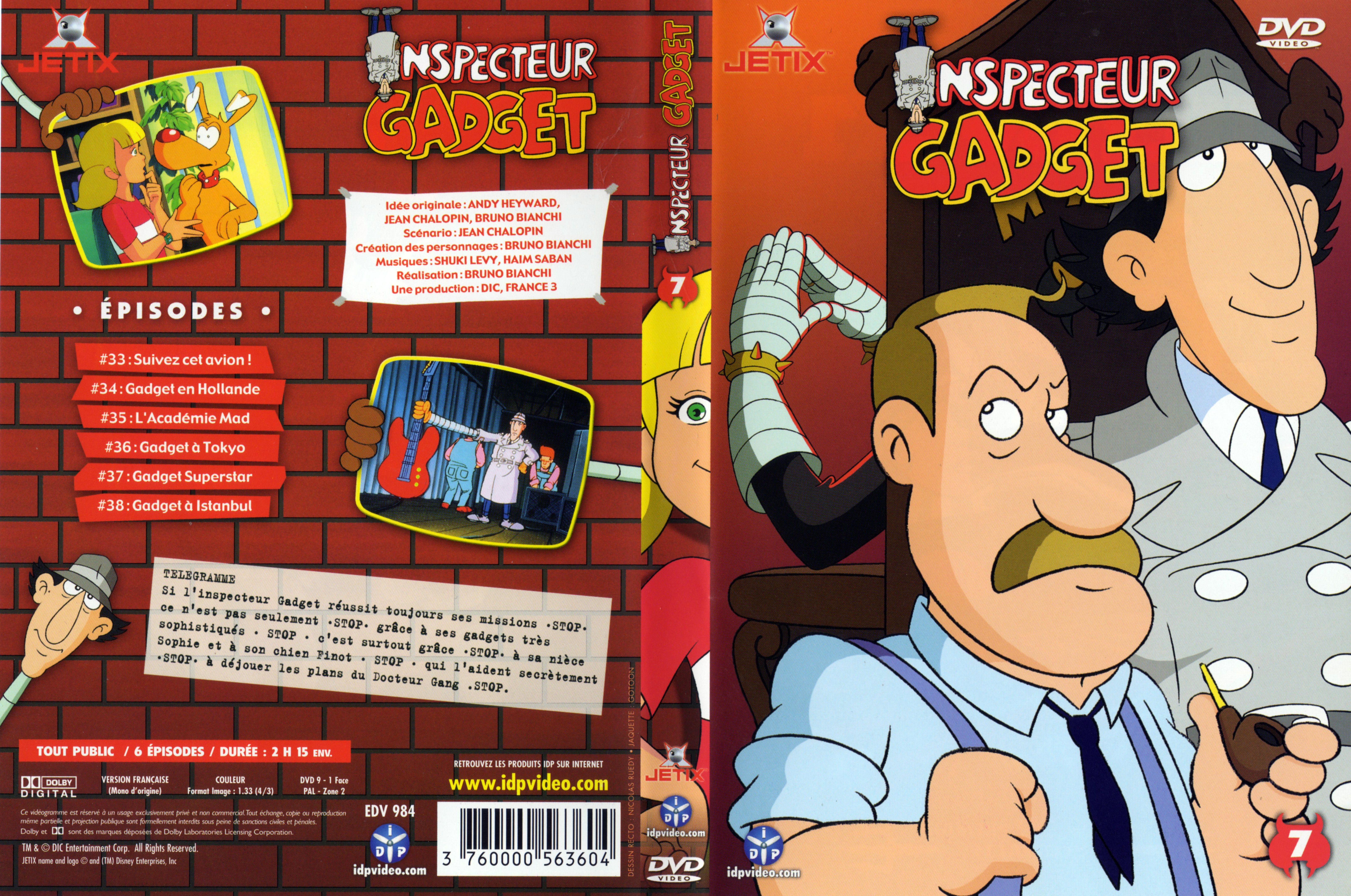 Jaquette DVD Inspecteur Gadget vol 07