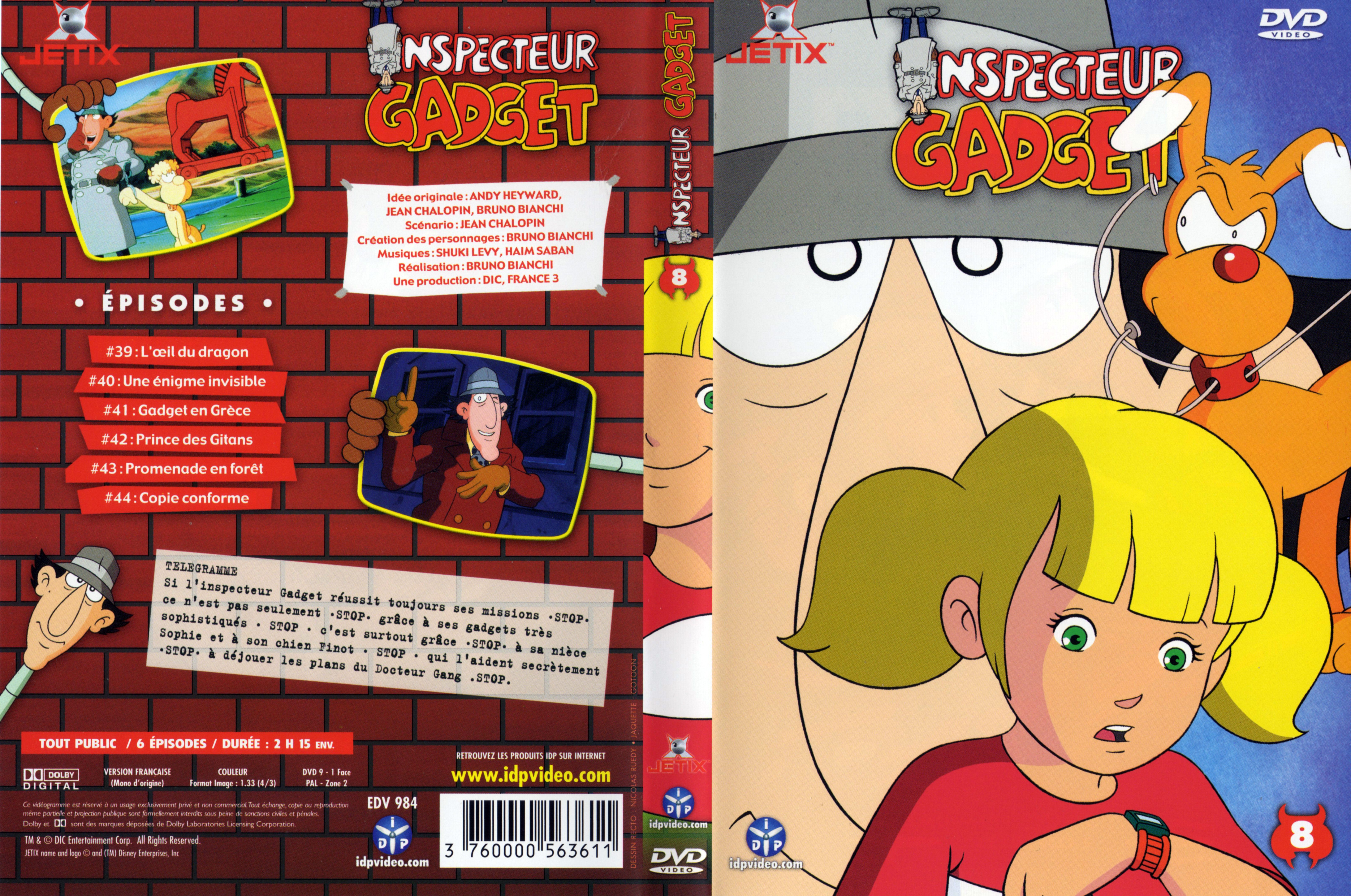 Jaquette DVD Inspecteur Gadget vol 08