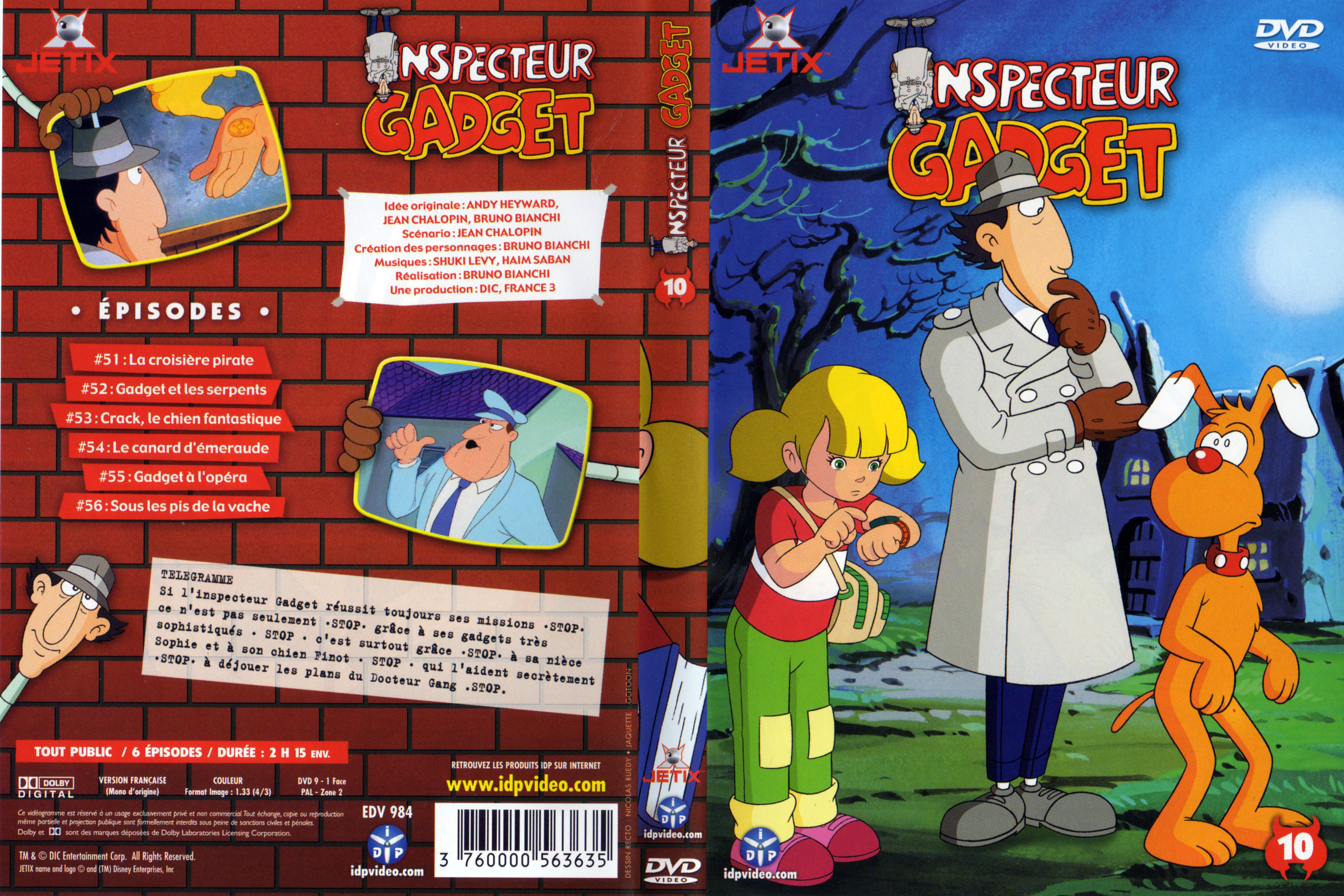 Jaquette DVD Inspecteur Gadget vol 10