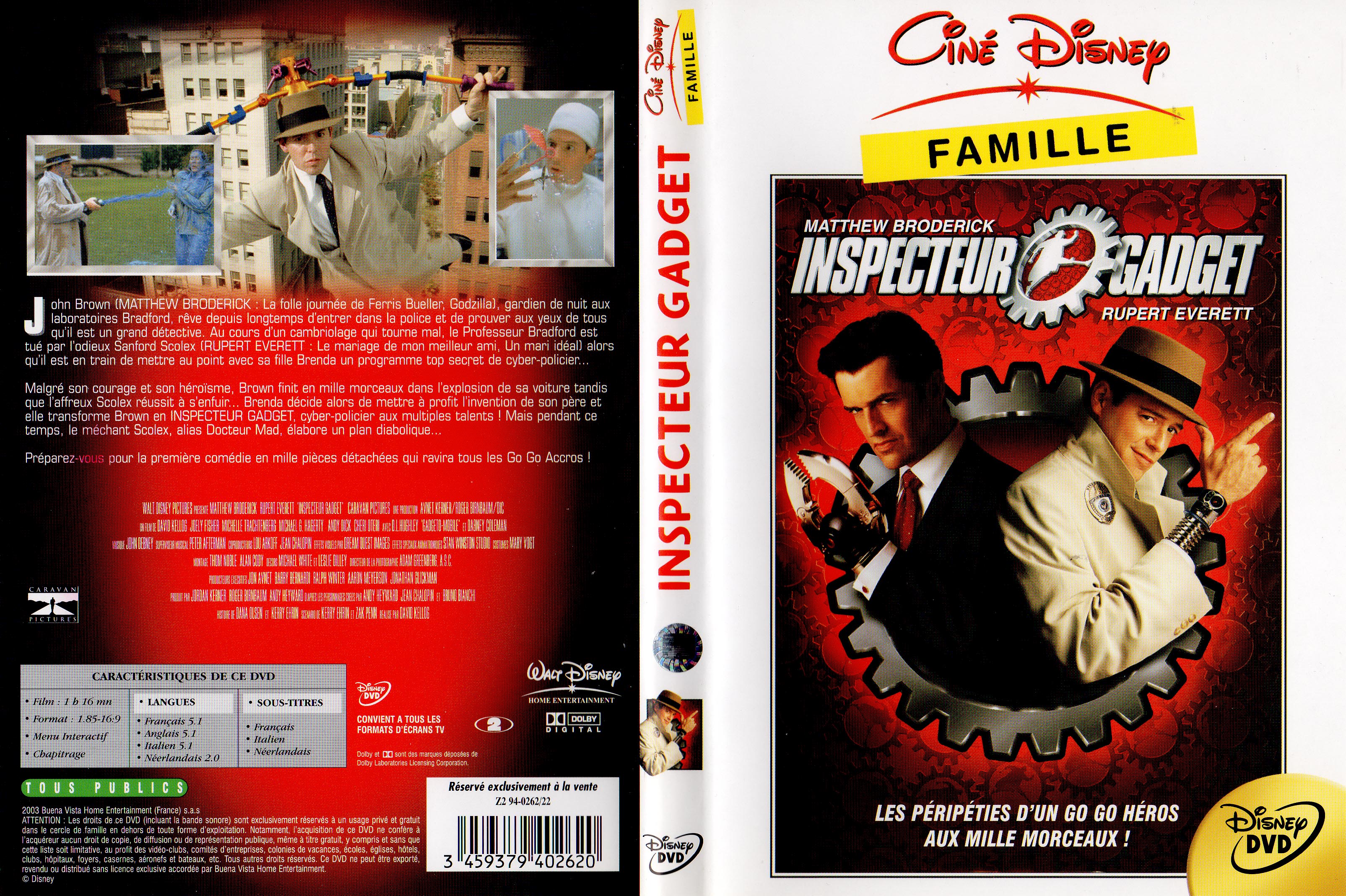 Jaquette DVD Inspecteur gadget v3