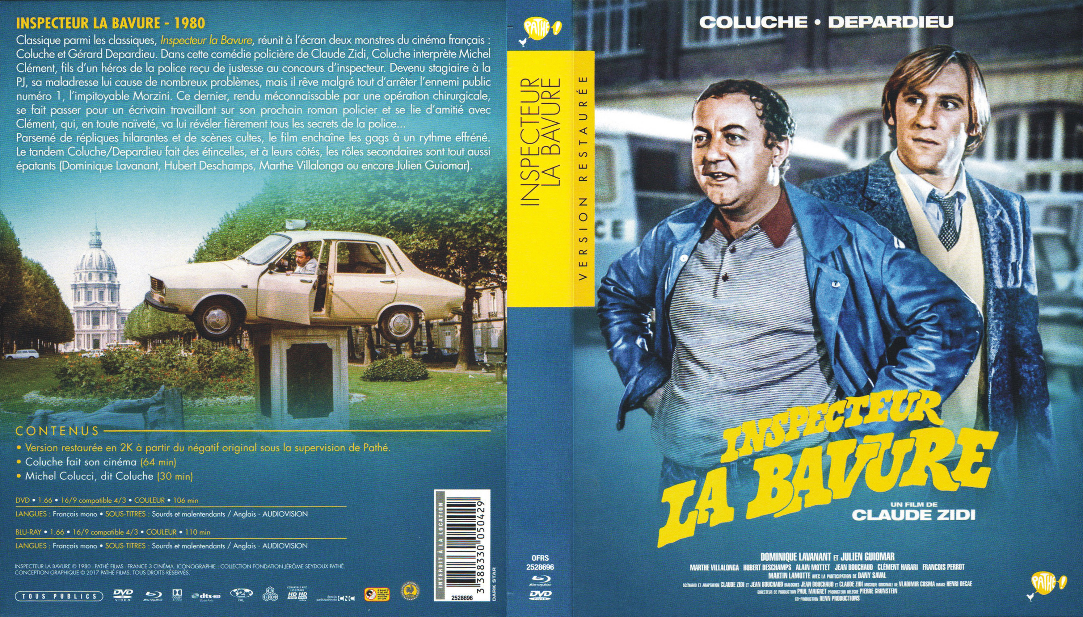 Jaquette DVD Inspecteur la bavure (BLU-RAY)