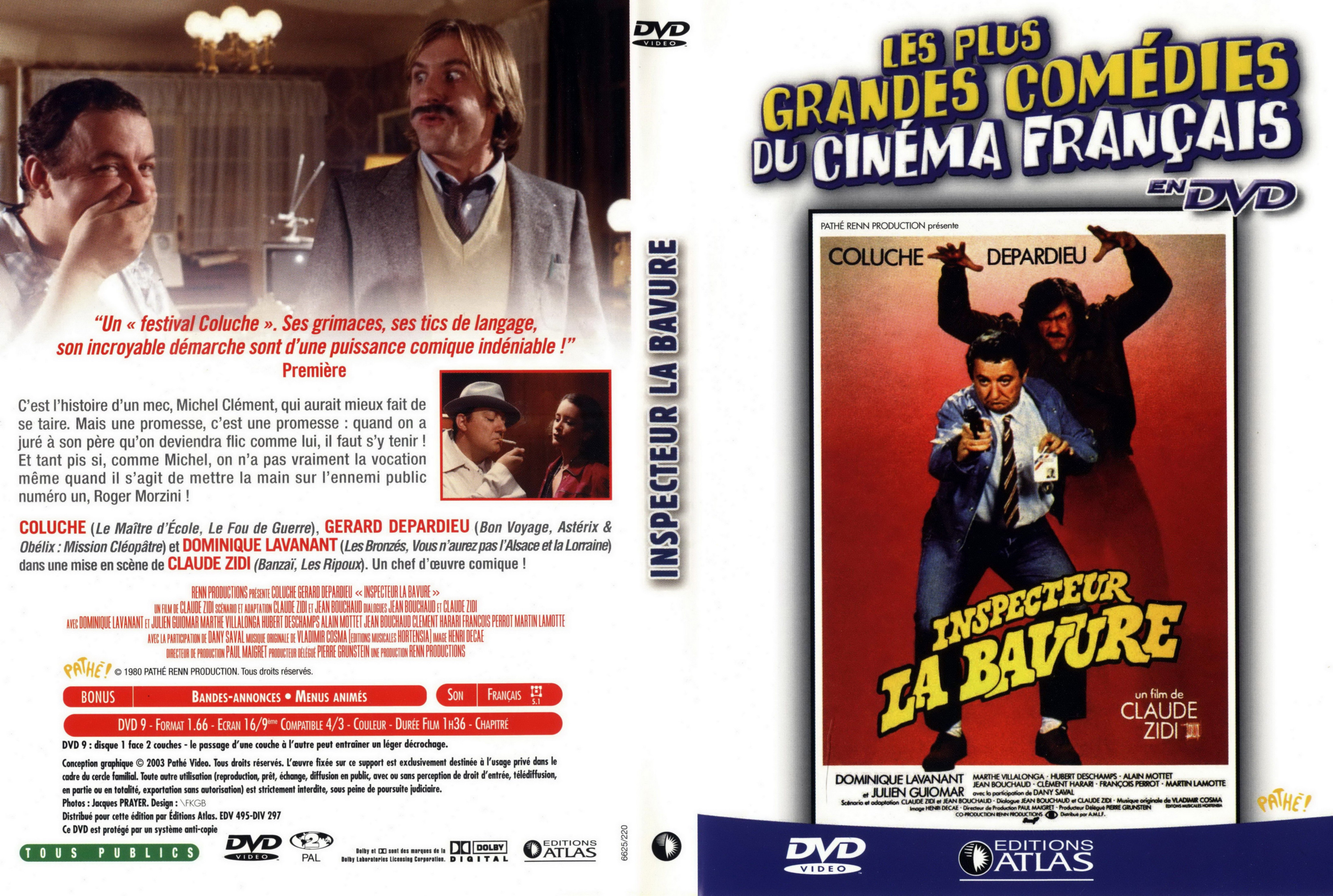 Jaquette DVD Inspecteur la bavure v3