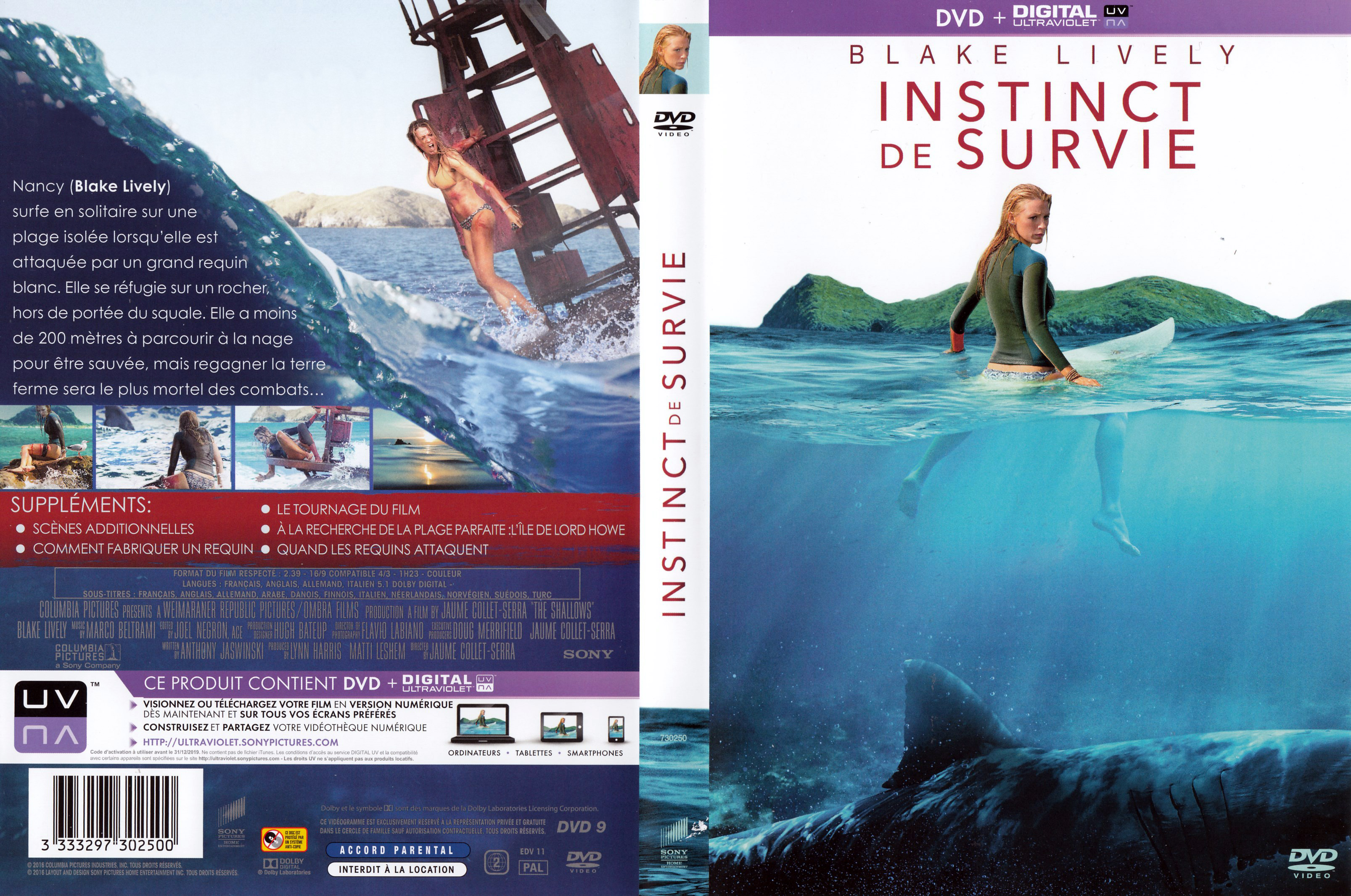 Jaquette DVD Instinct de survie (2016)