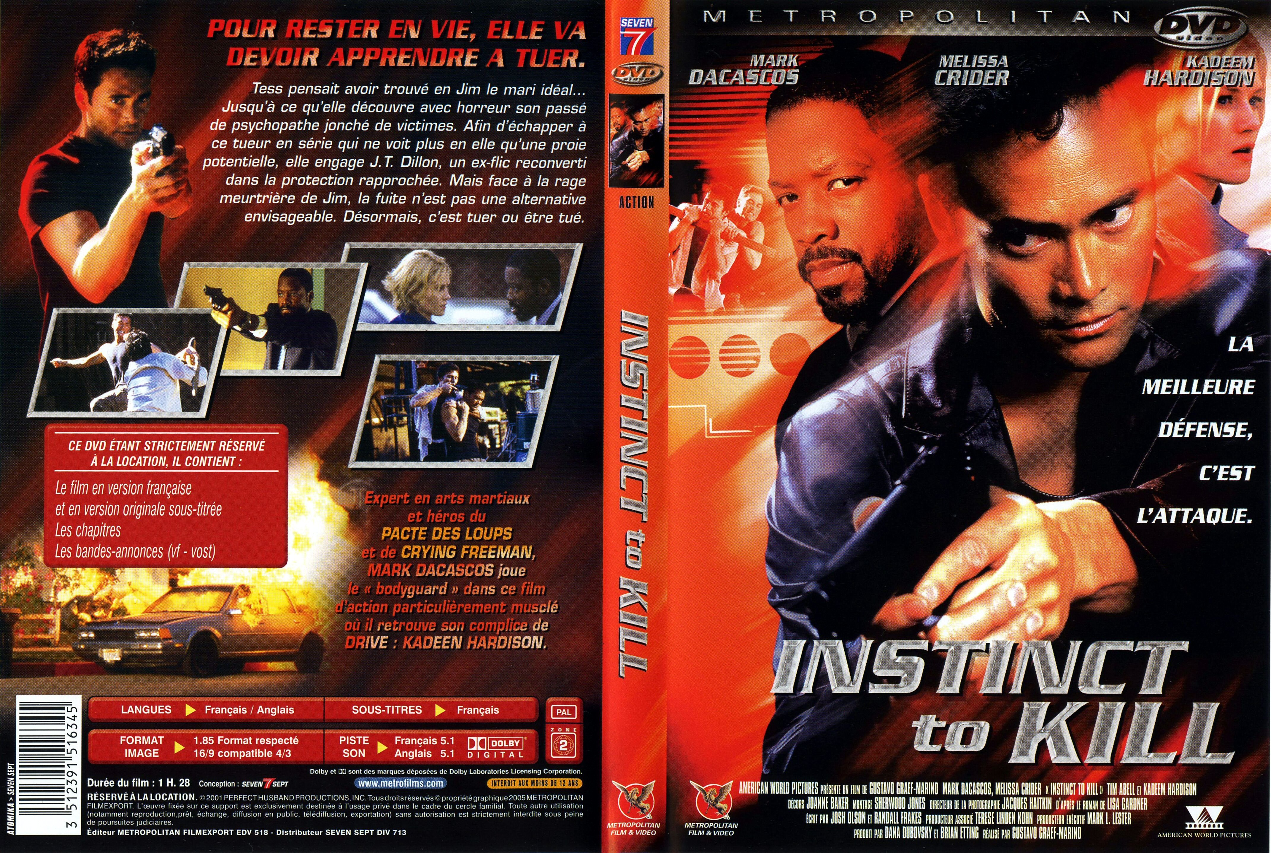 Jaquette DVD Instinct to kill