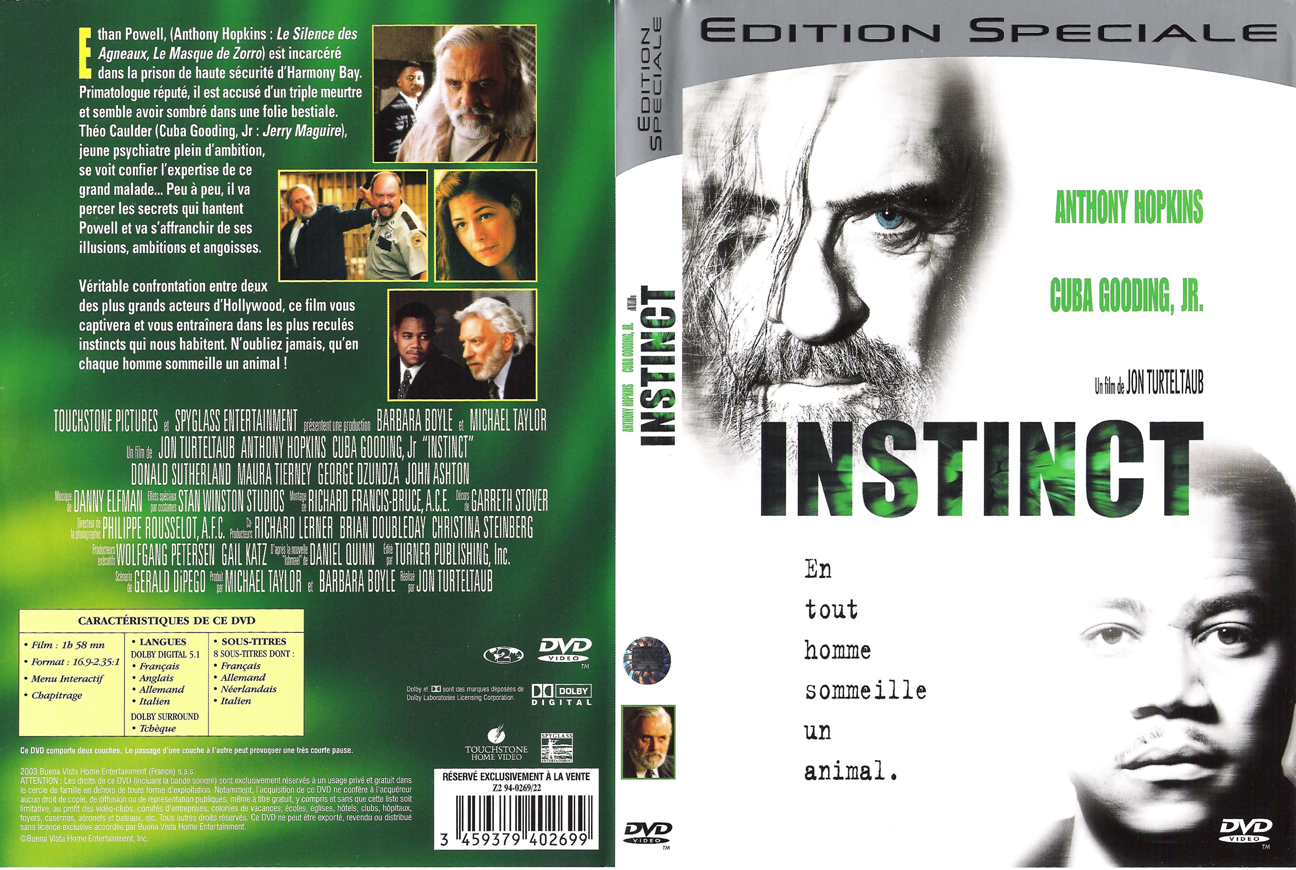 Jaquette DVD Instinct v2