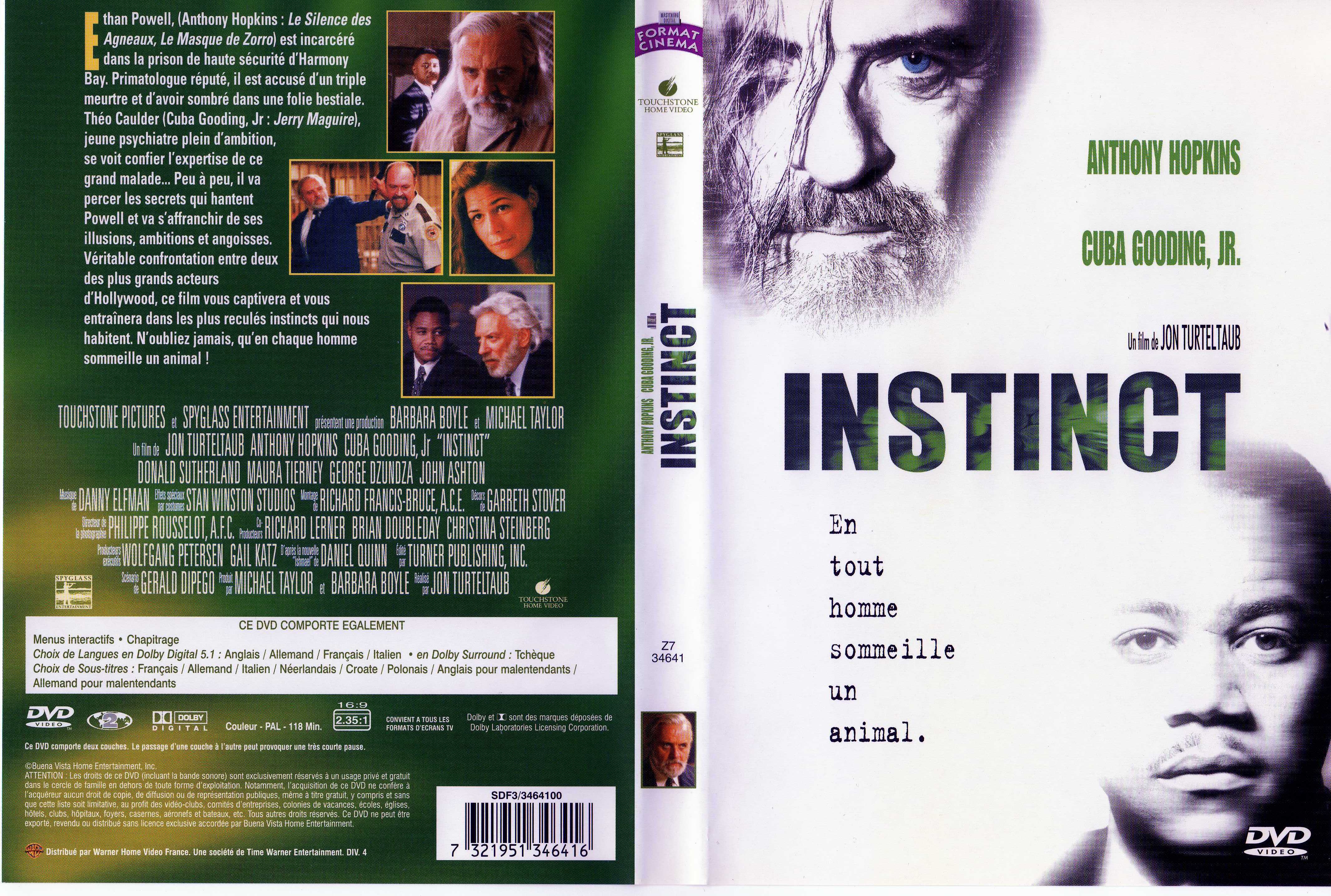 Jaquette DVD Instinct v3