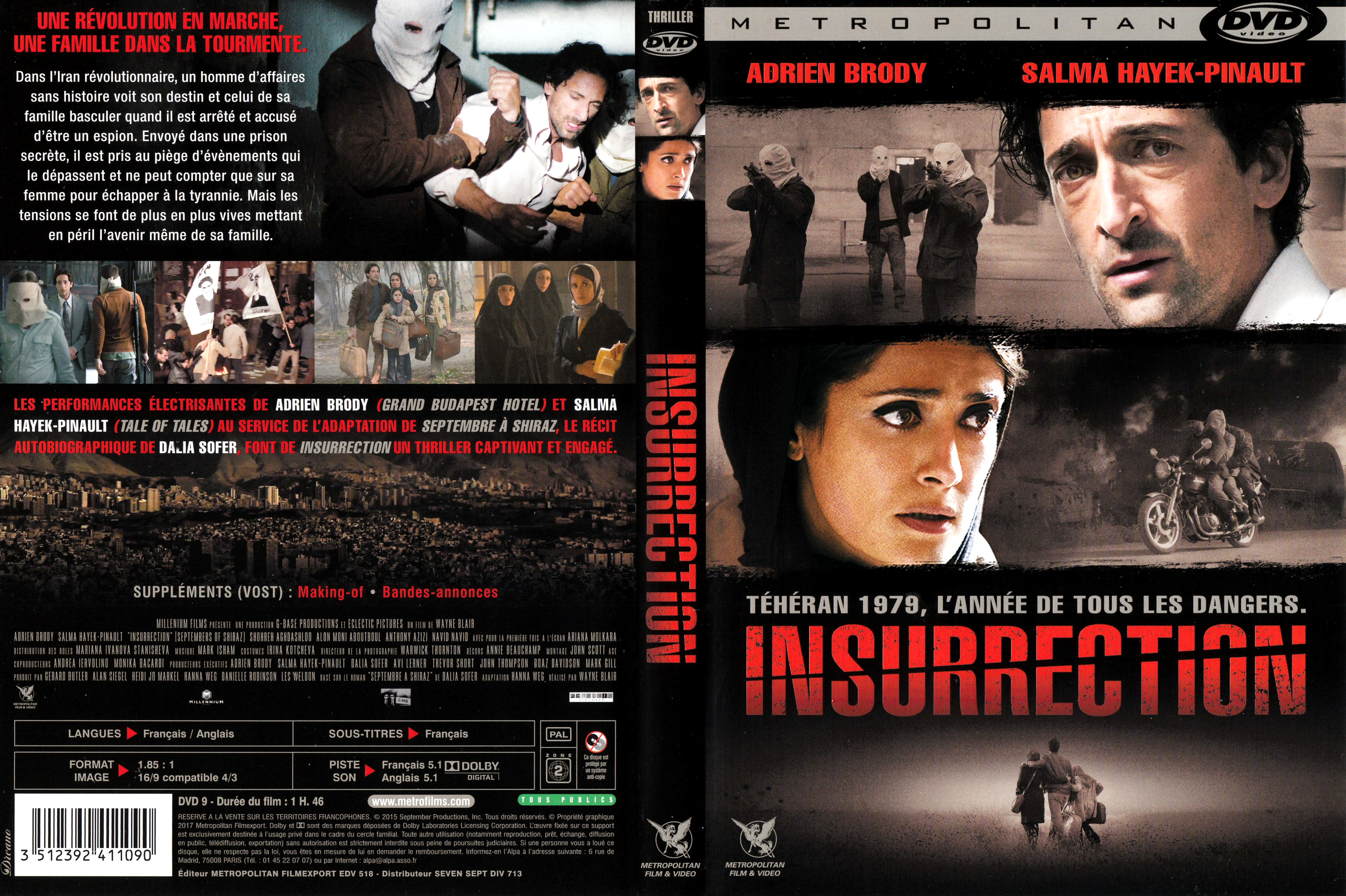 Jaquette DVD Insurrection (2016)