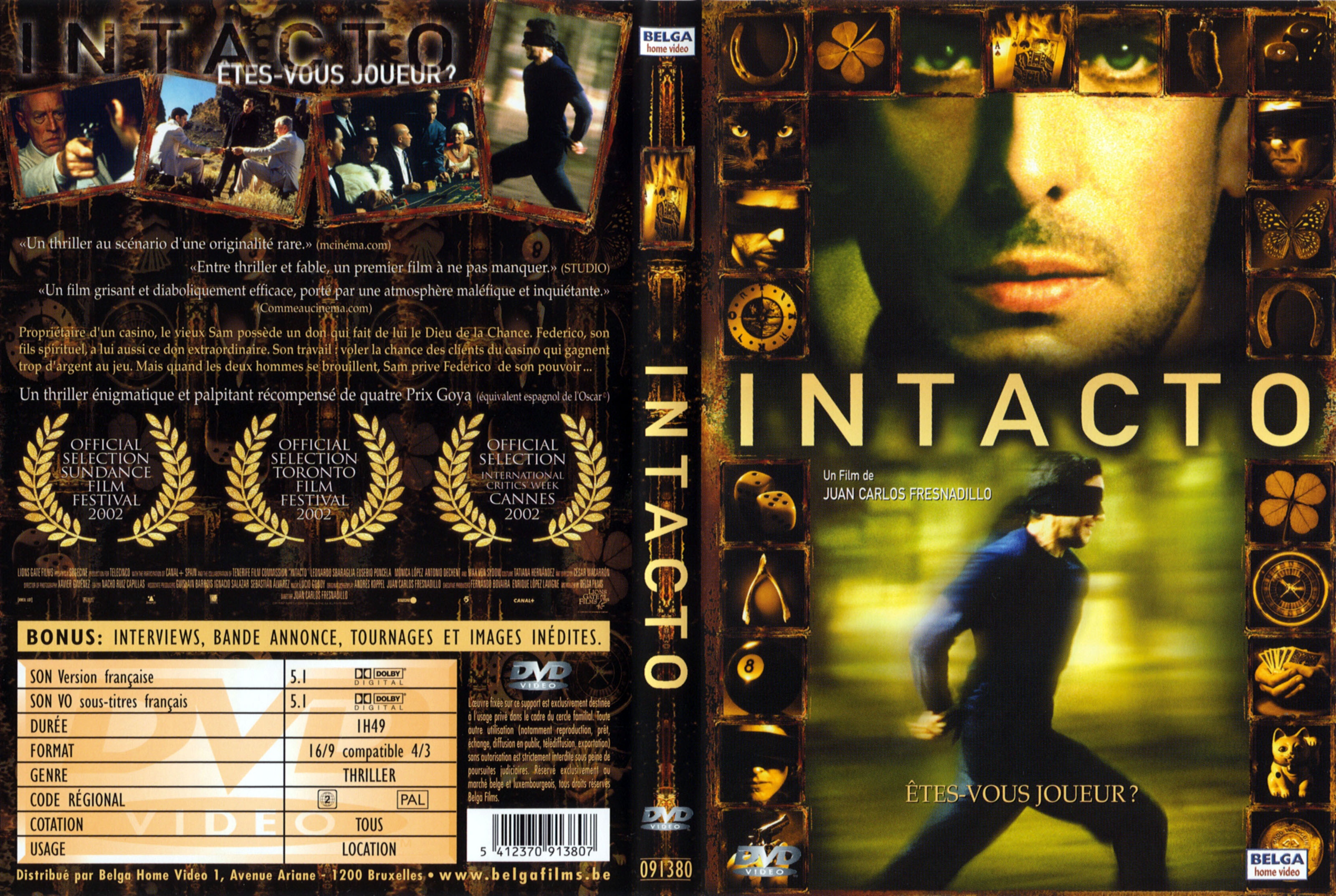 Jaquette DVD Intacto