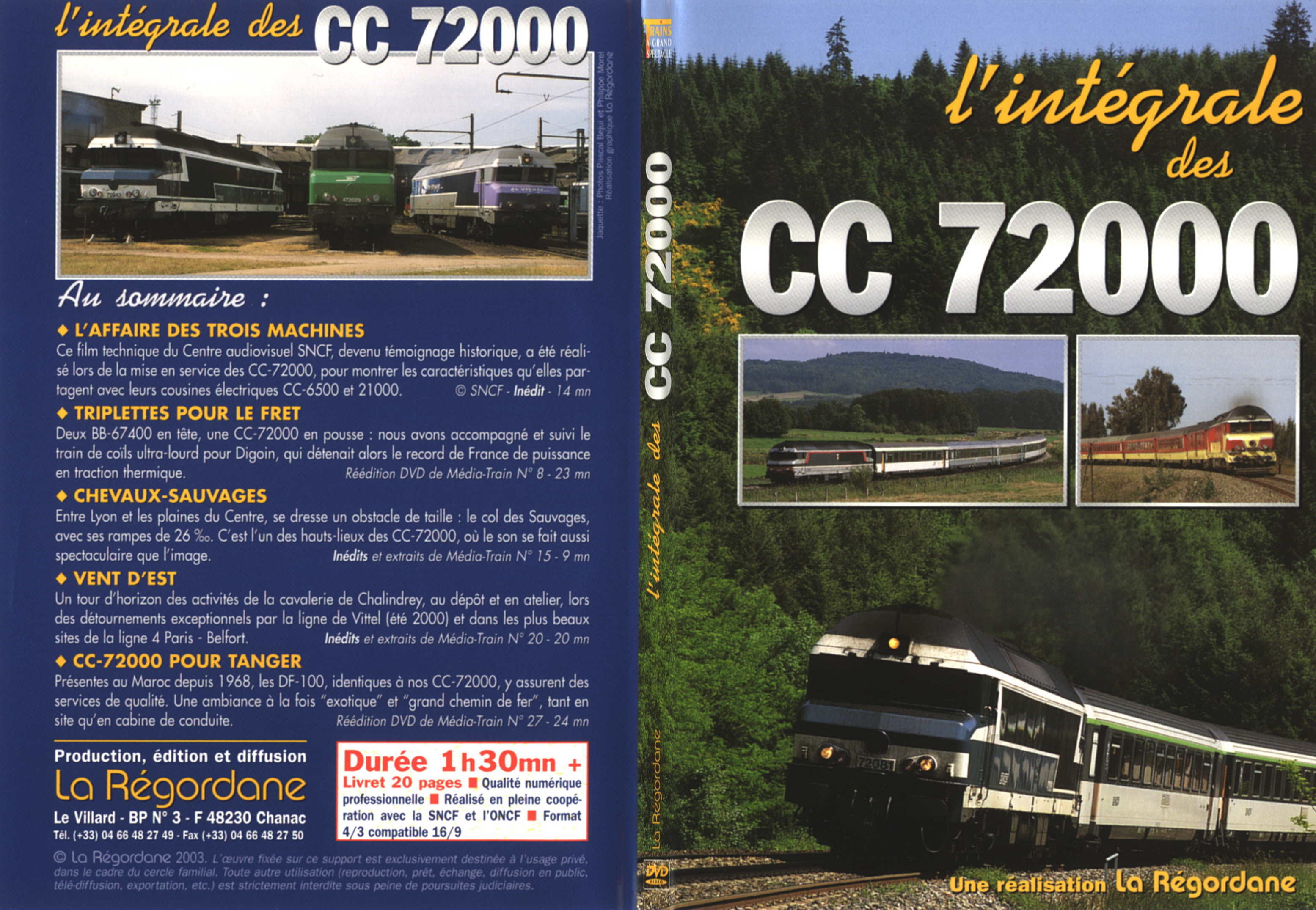 Jaquette DVD Integrale des CC 72000 - SLIM