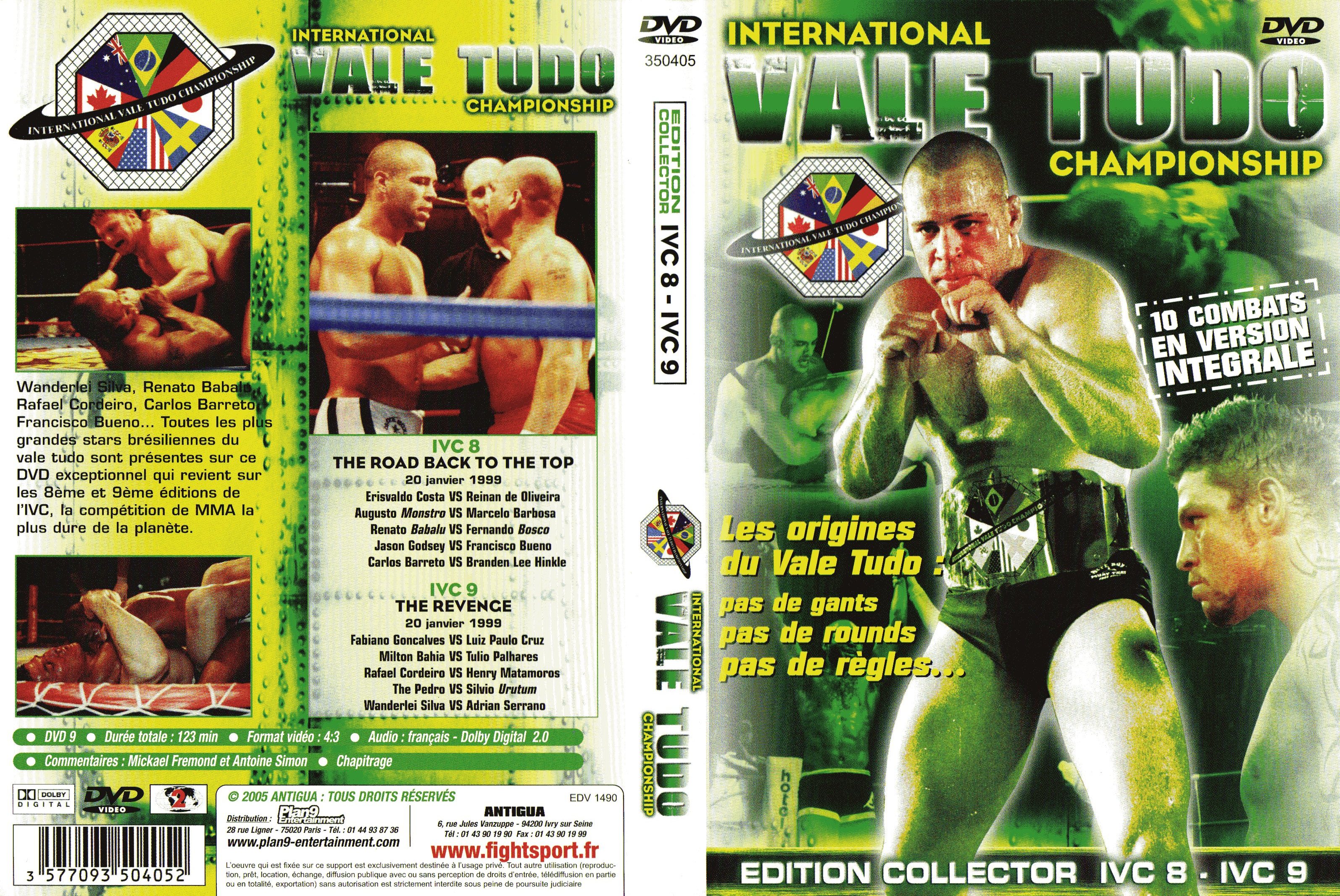 Jaquette DVD International Vale tudo 8 et 9