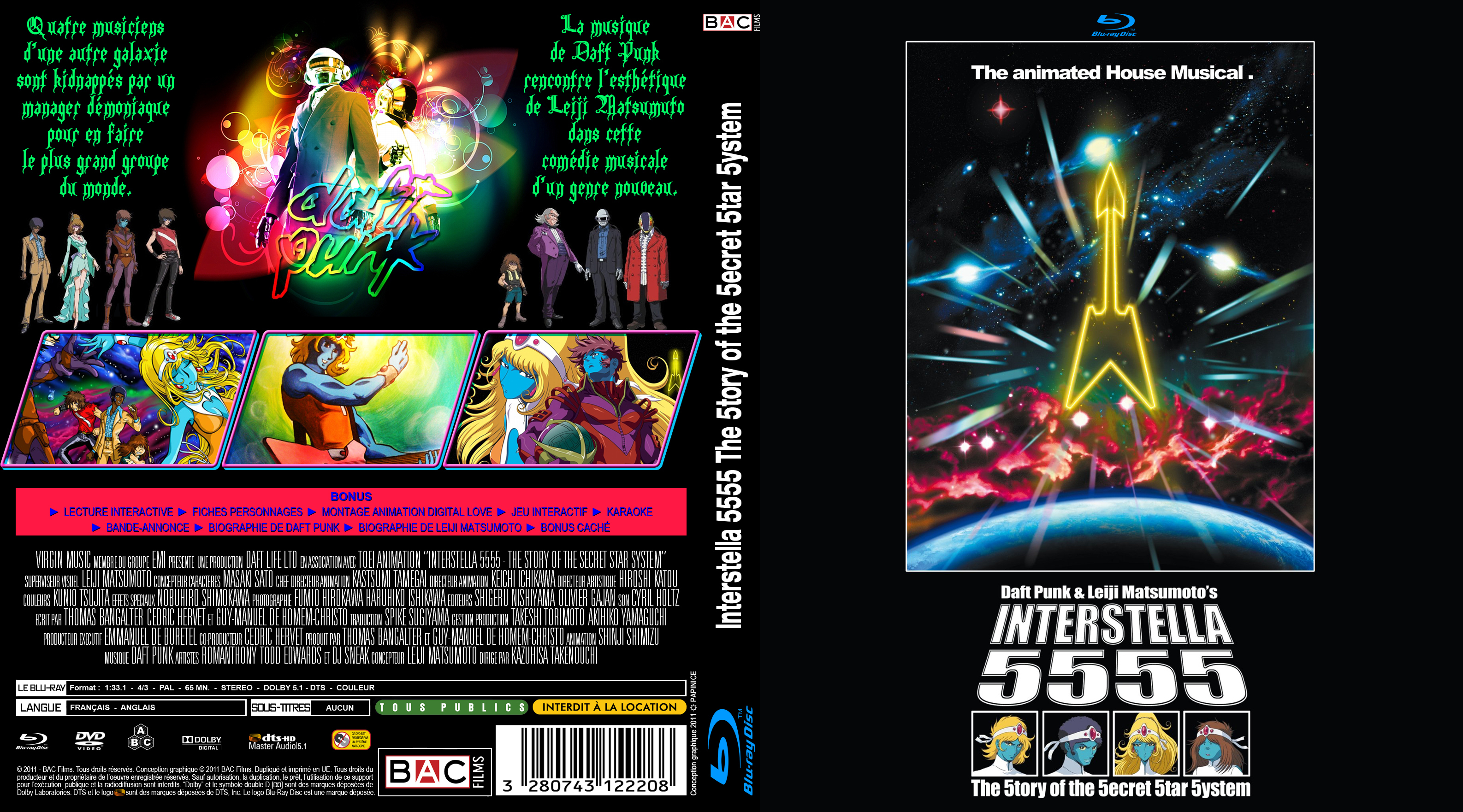 Jaquette DVD Interstella 5555 custom (BLU-RAY)