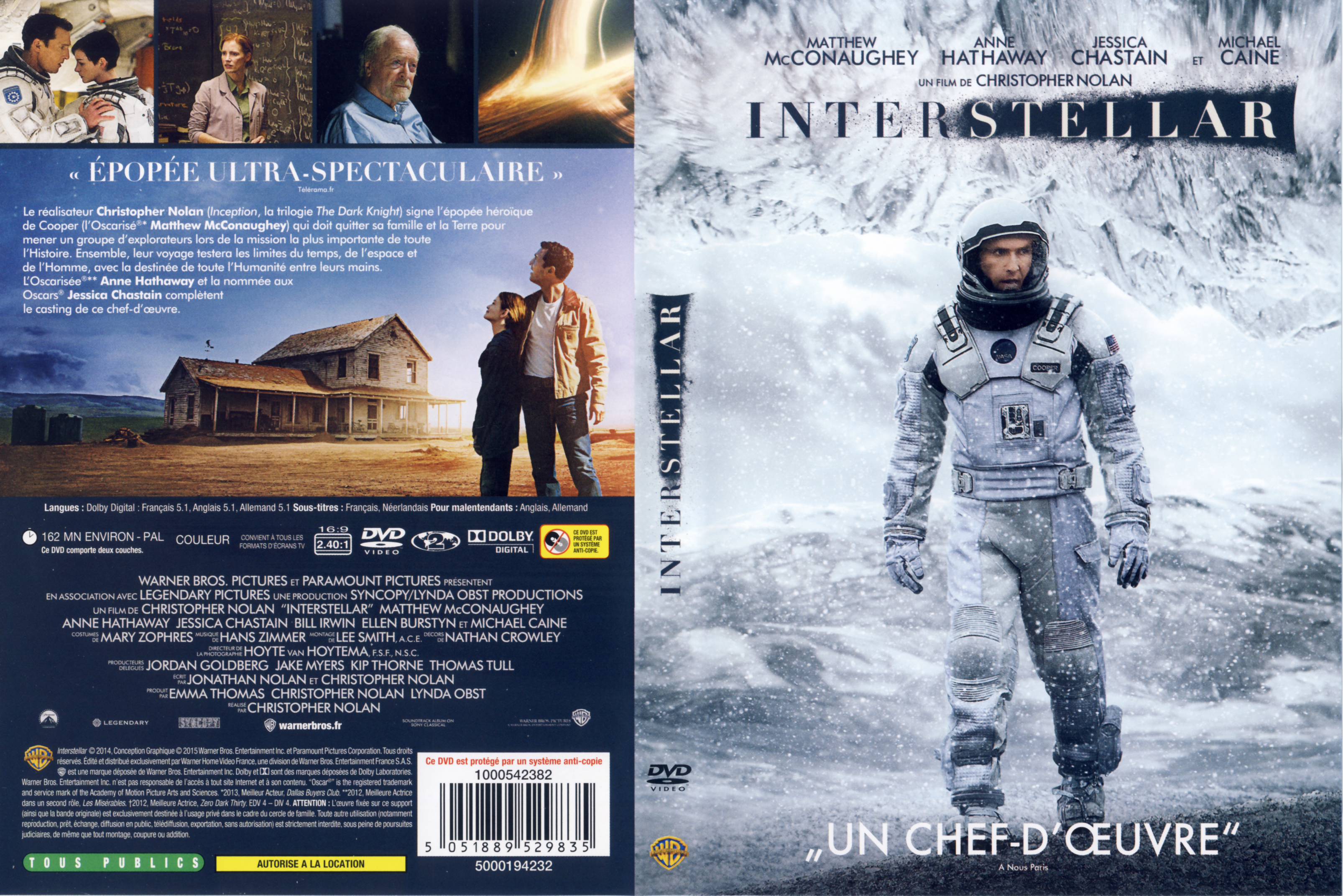 Jaquette DVD Interstellar