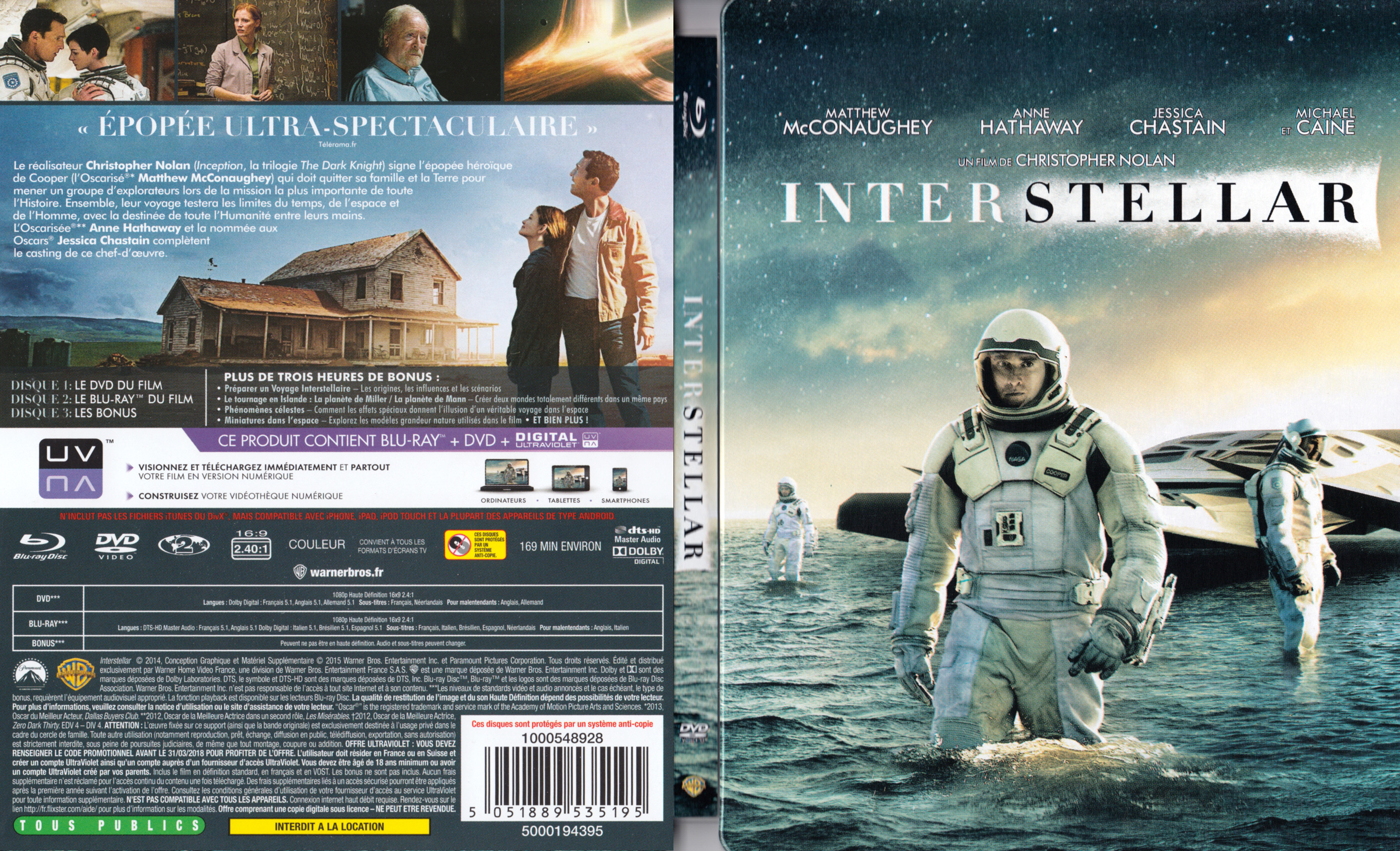 Jaquette DVD Interstellar (BLU-RAY)