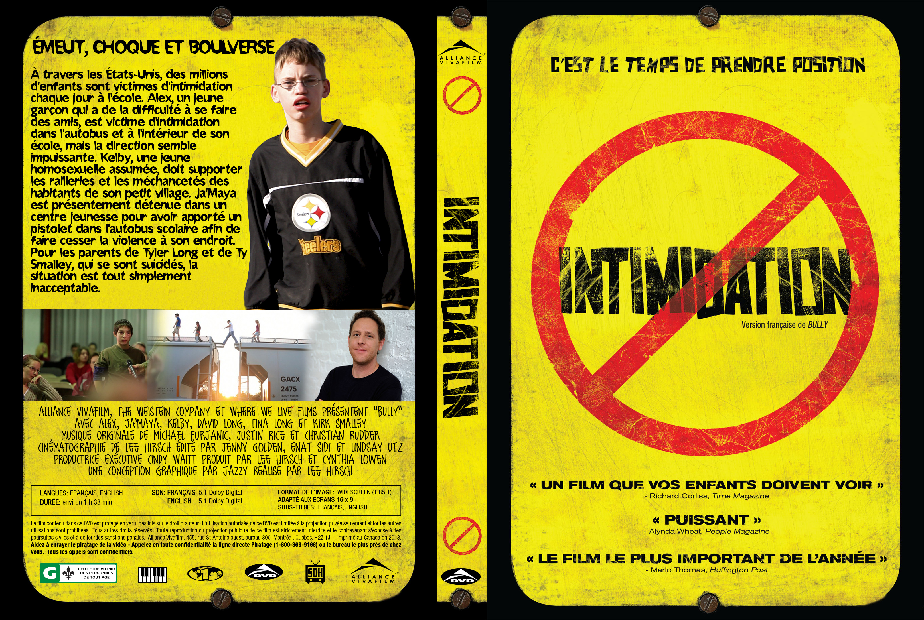Jaquette DVD Intimidation custom