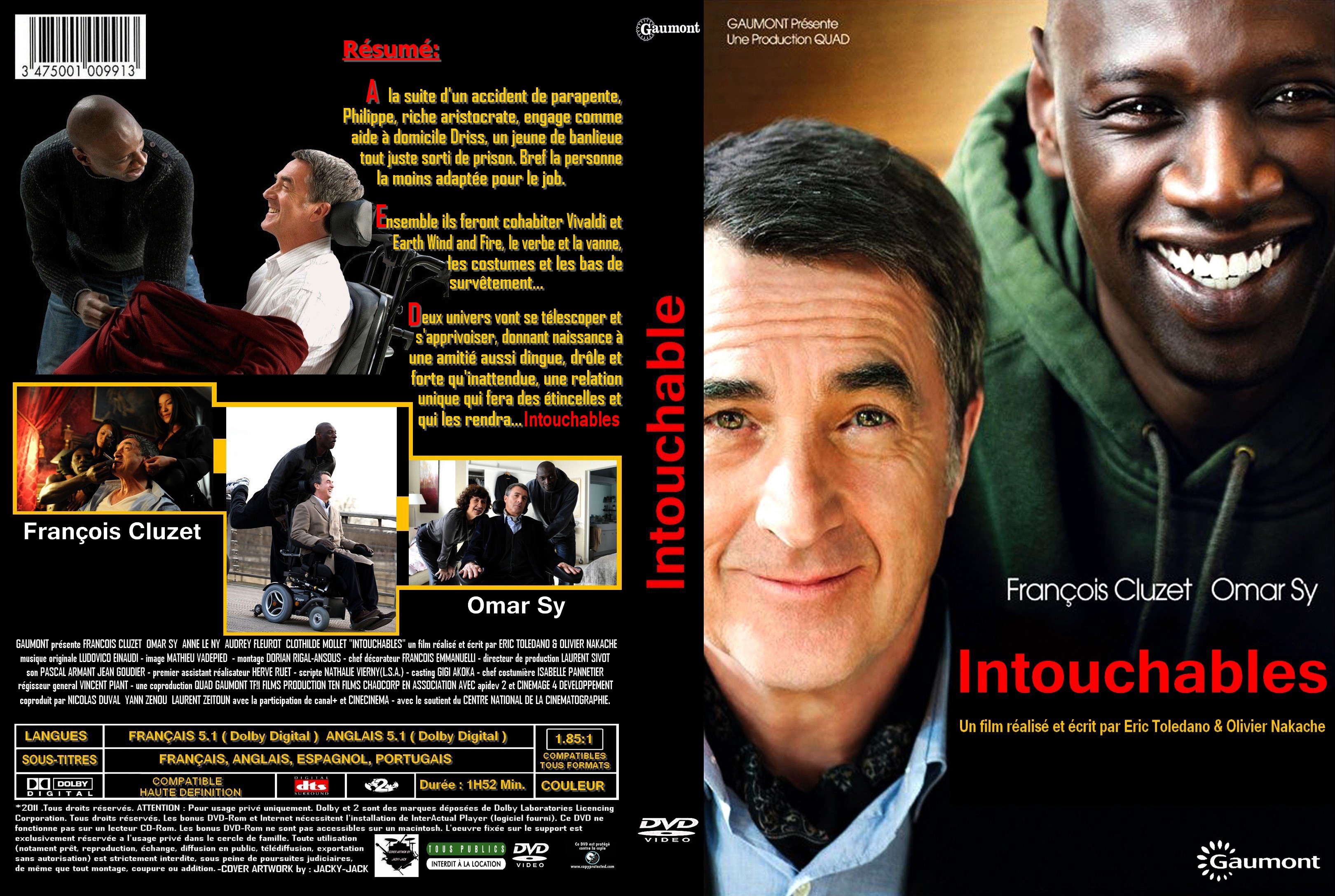 Jaquette DVD Intouchables custom