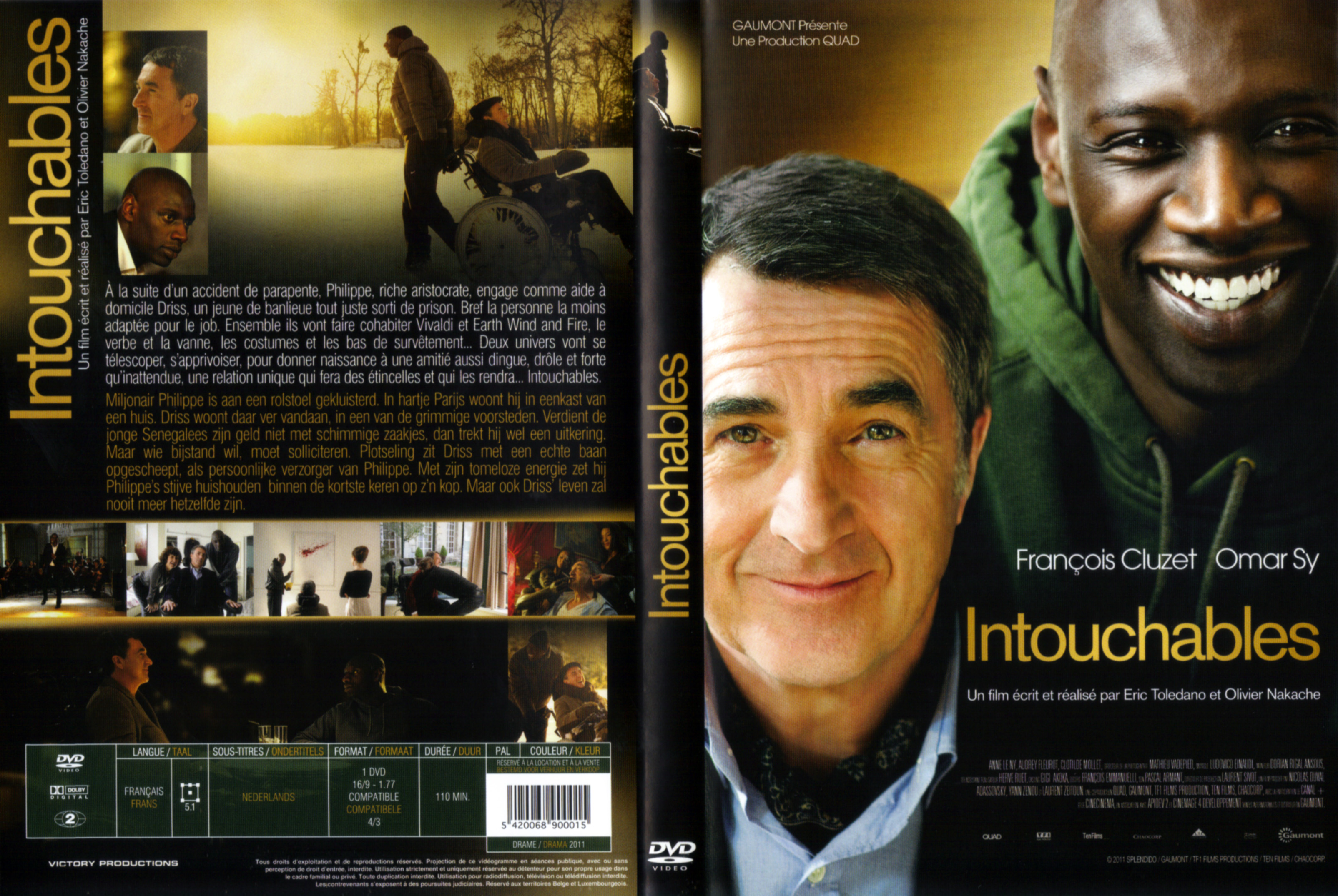 Jaquette DVD Intouchables v2