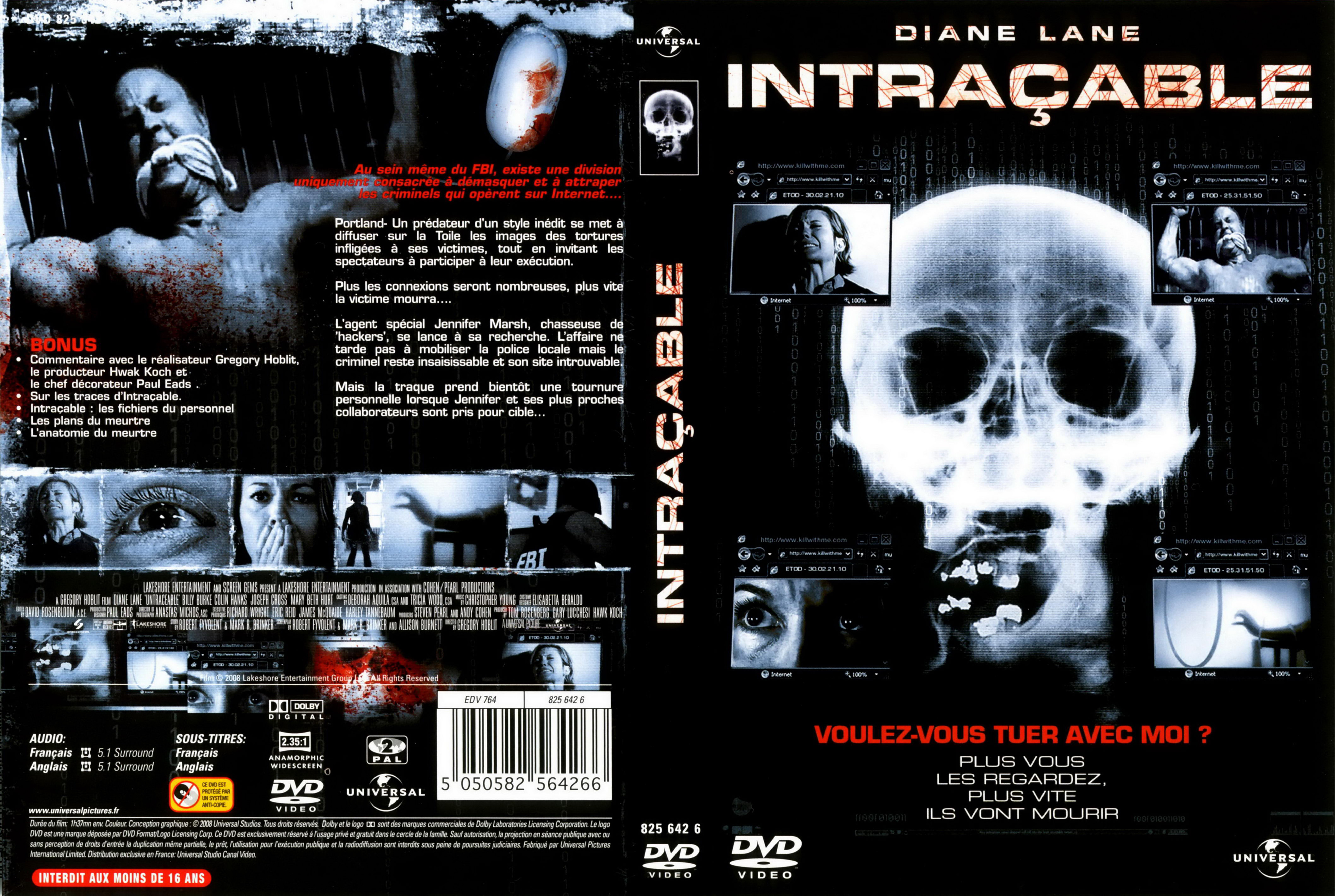Jaquette DVD Intracable