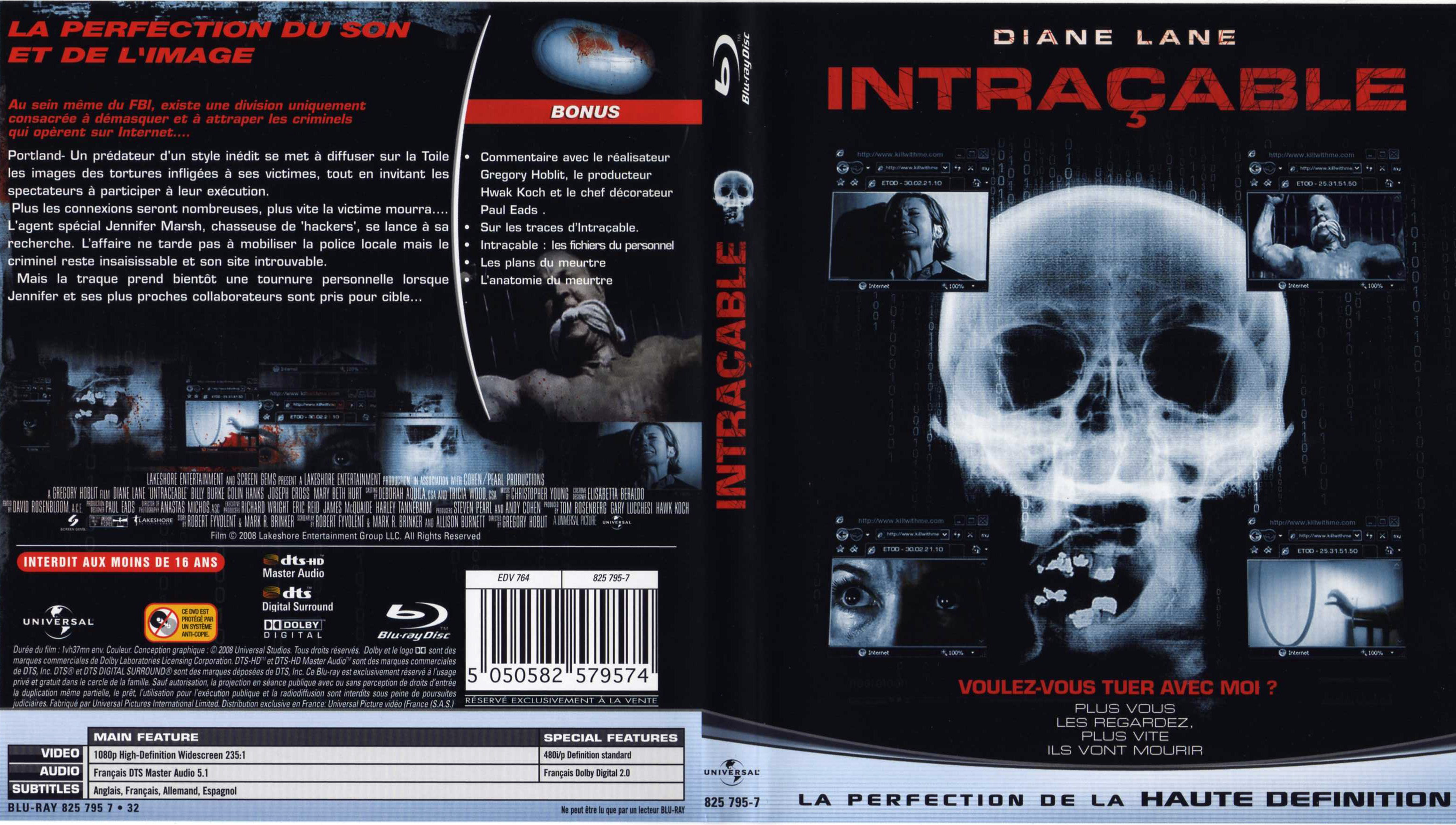 Jaquette DVD Intracable (BLU-RAY)