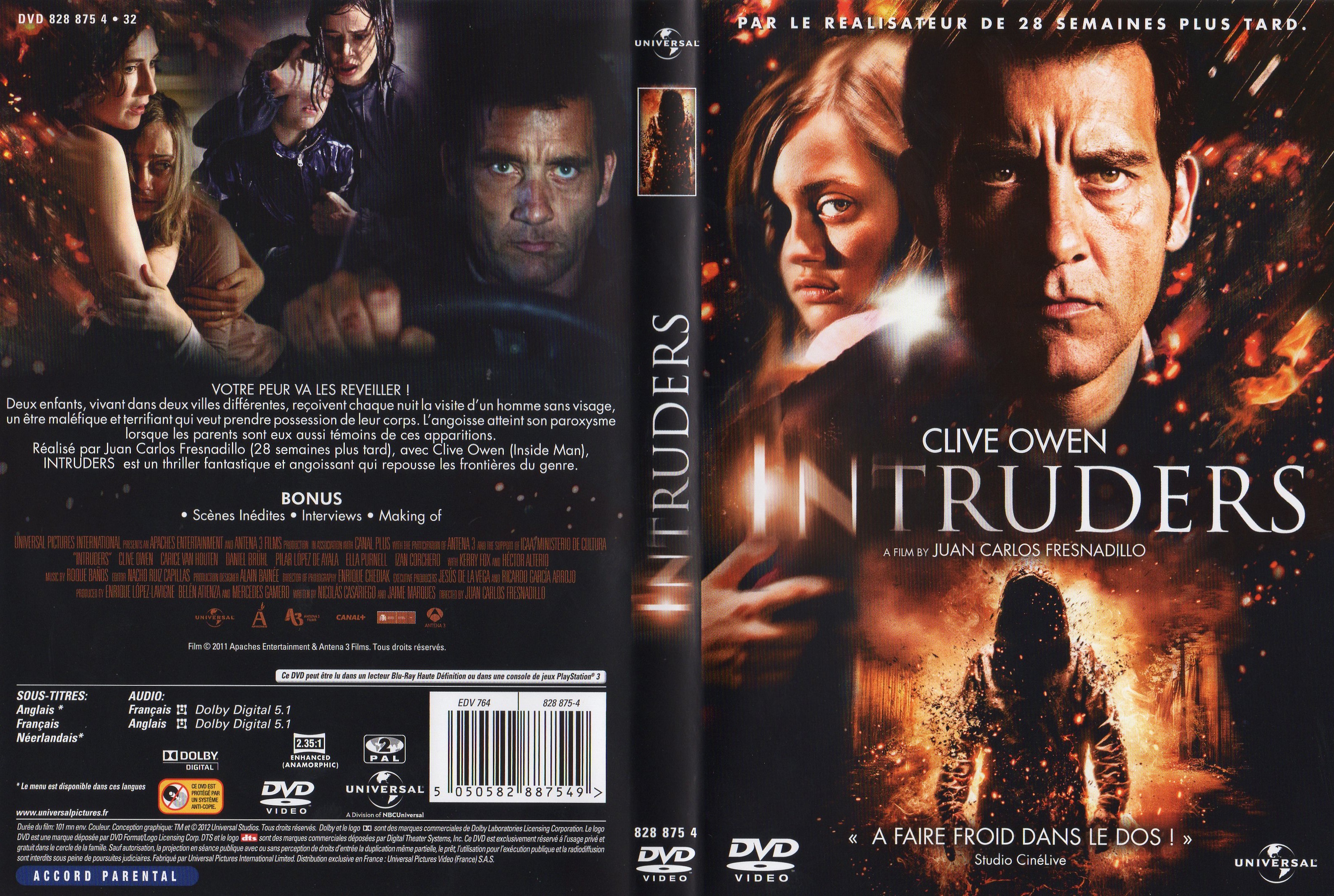 Jaquette DVD Intruders (2011)