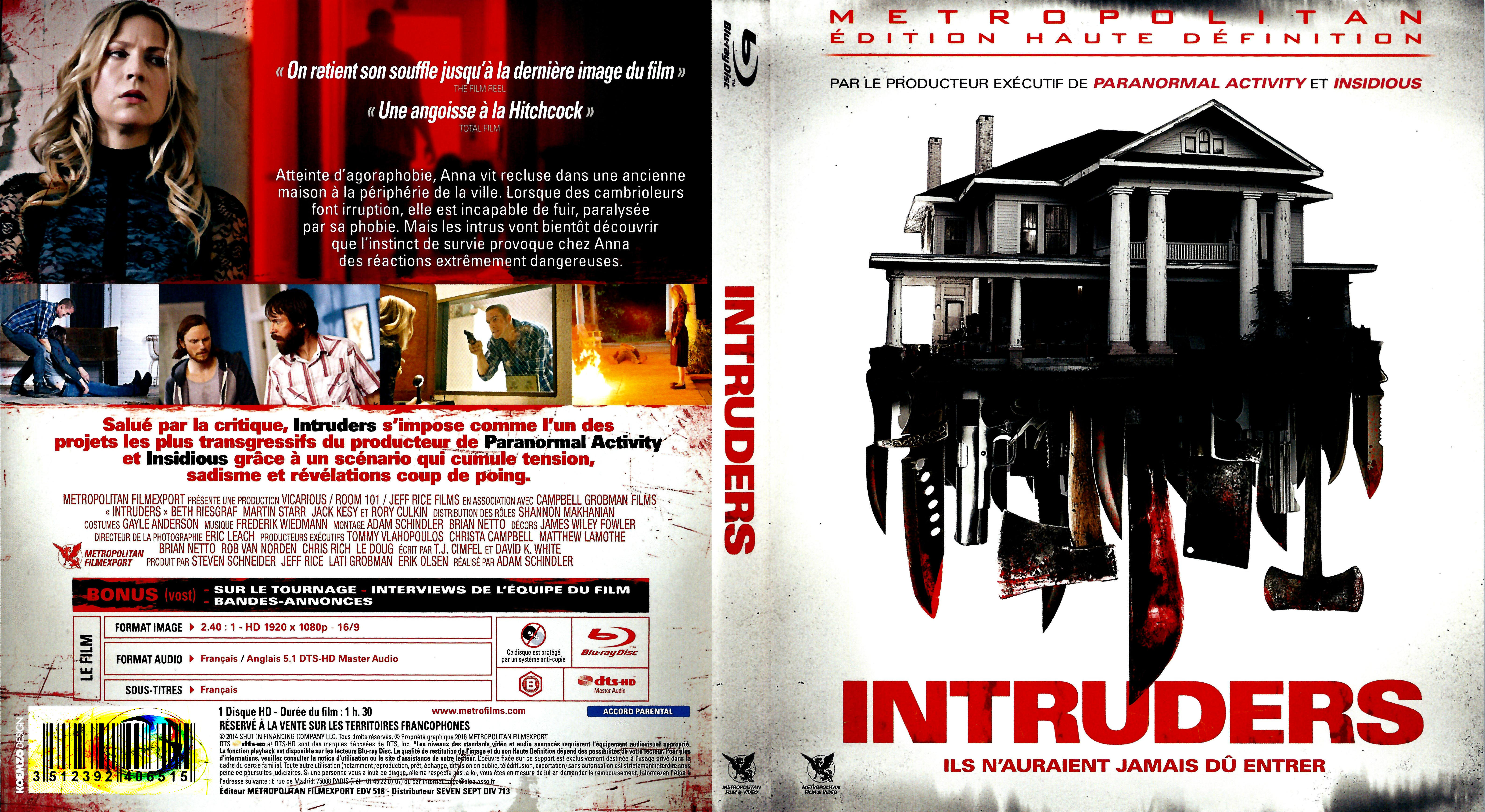 Jaquette DVD Intruders (2015) (BLU-RAY)