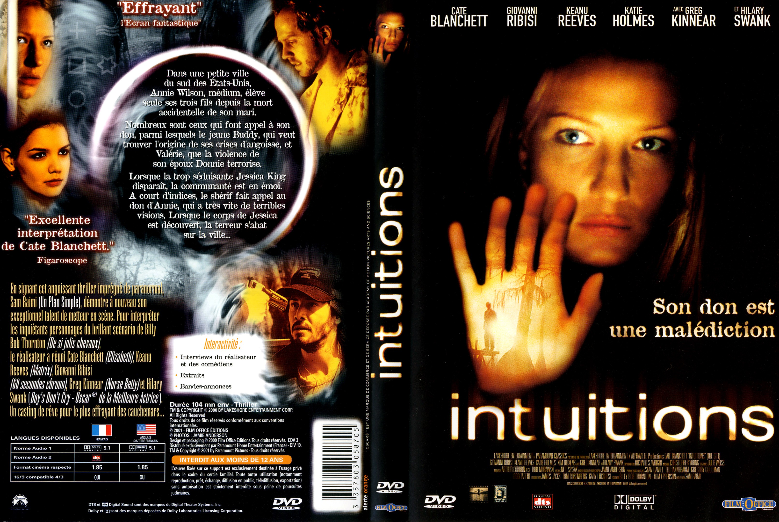Jaquette DVD Intuitions