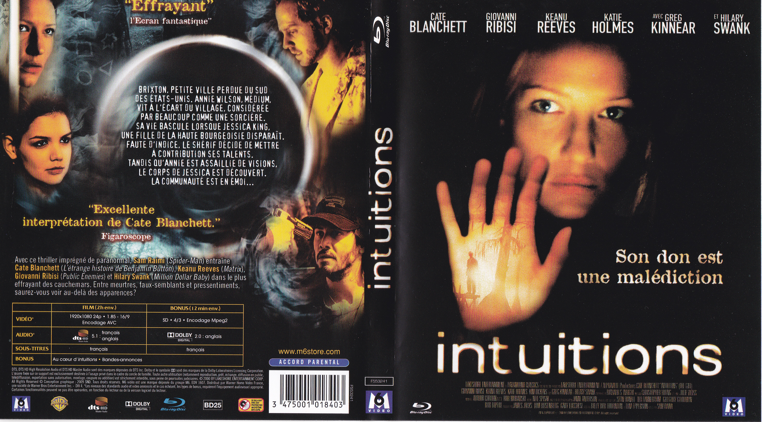 Jaquette DVD Intuitions (BLU-RAY)
