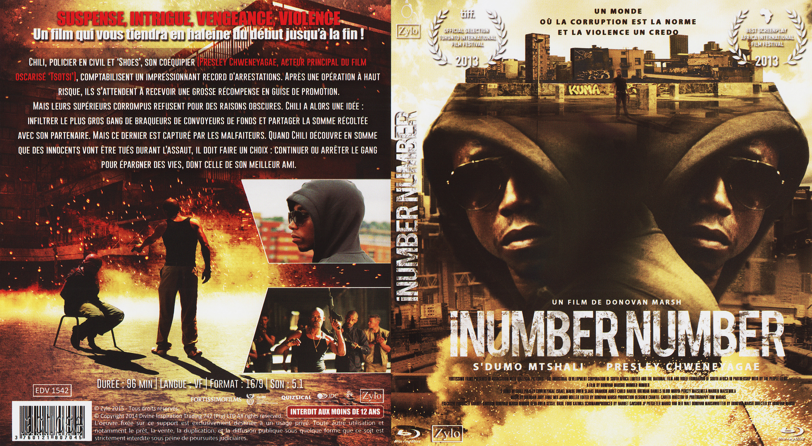 Jaquette DVD Inumber number (BLU-RAY)