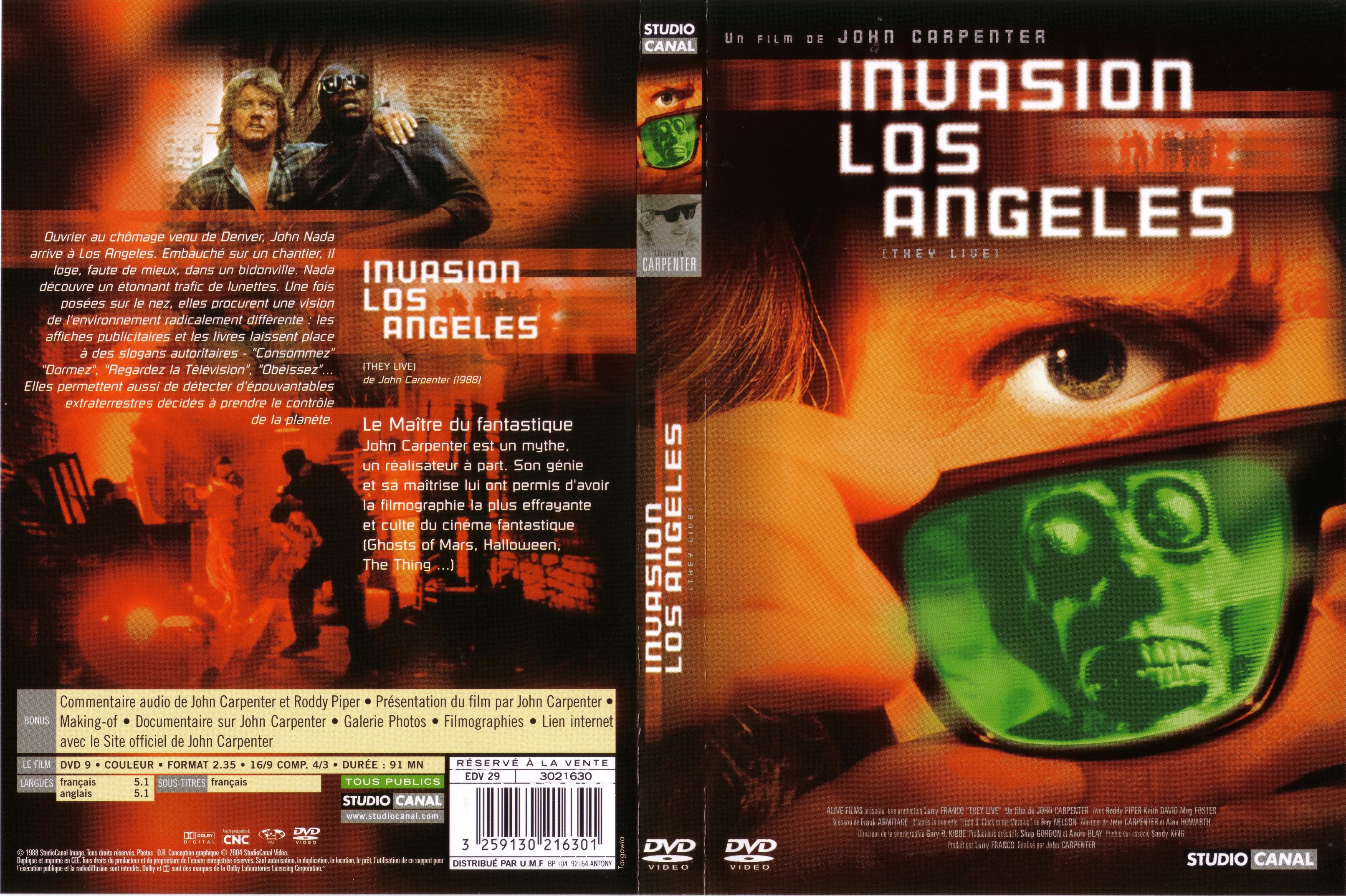Jaquette DVD Invasion Los Angeles