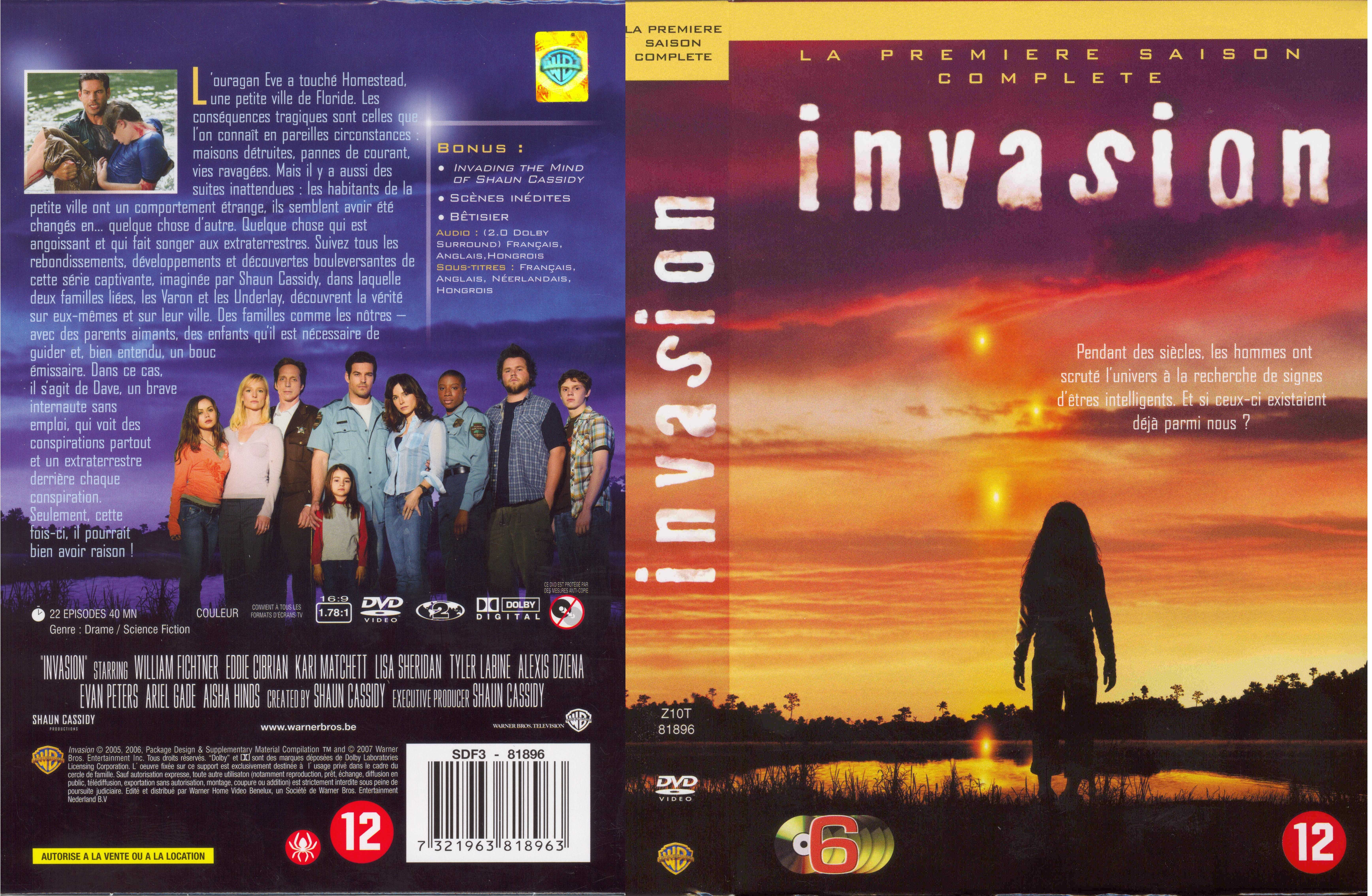 Jaquette DVD Invasion saison 1 COFFRET