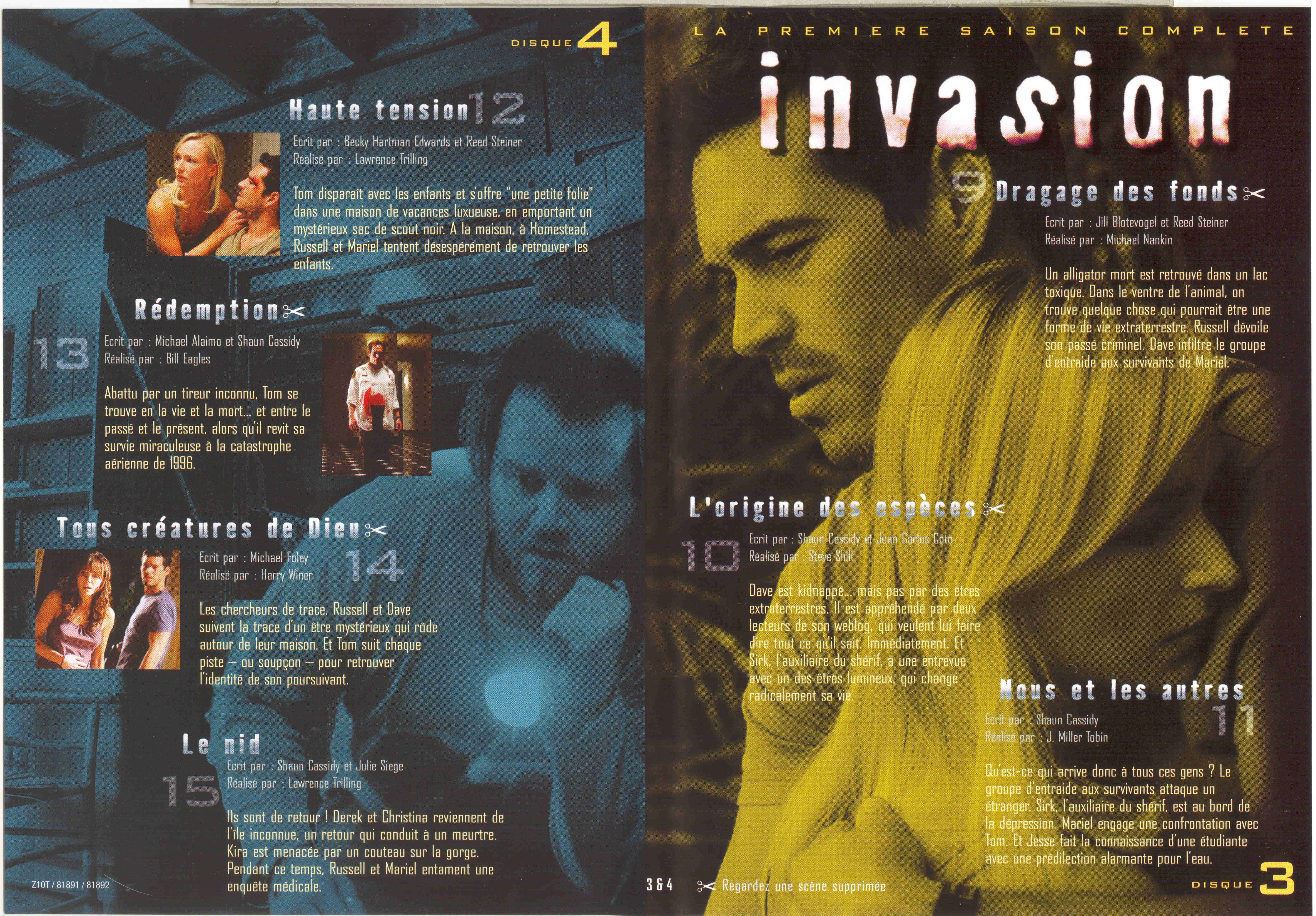 Jaquette DVD Invasion saison 1 DISC 3-4