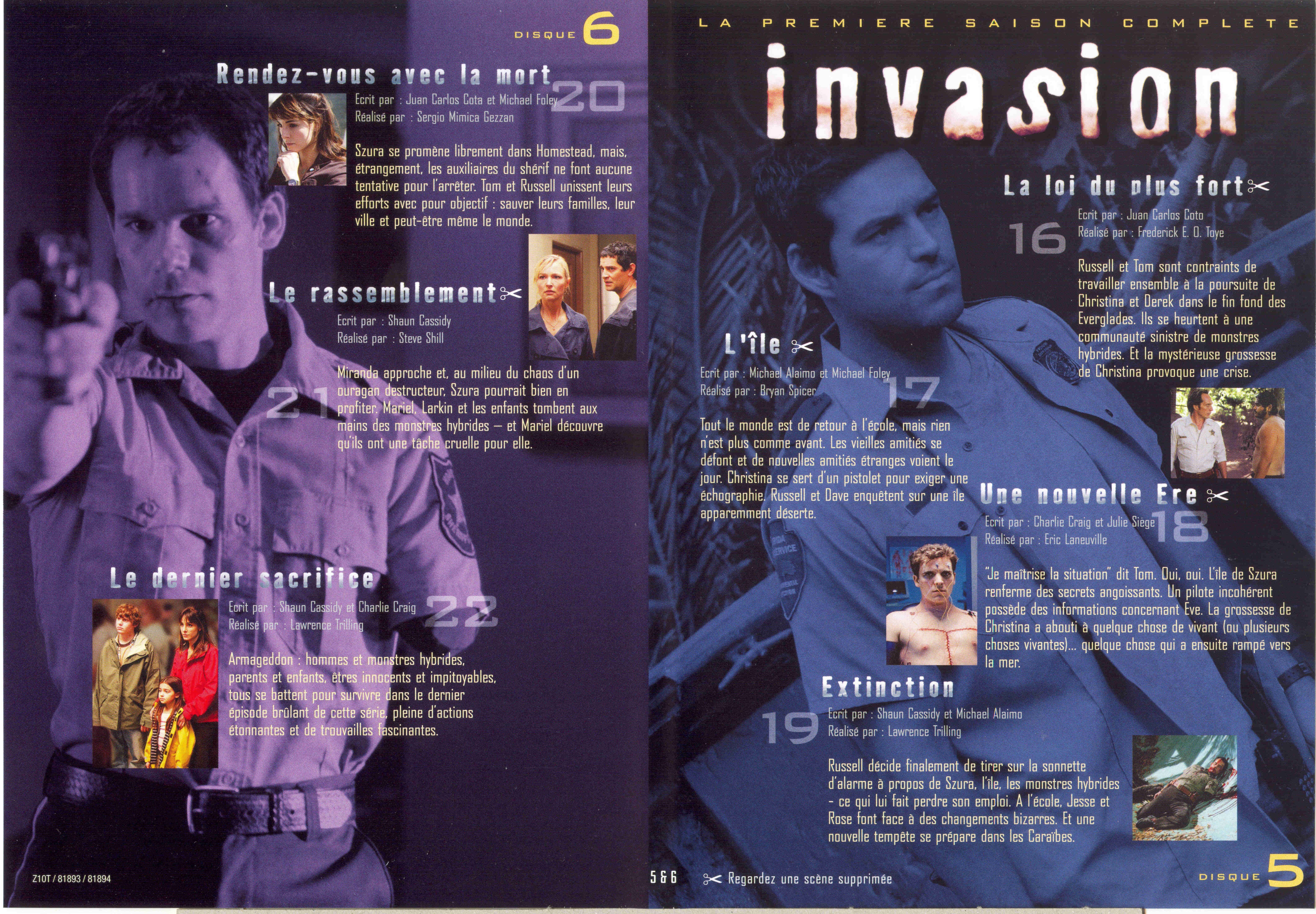 Jaquette DVD Invasion saison 1 DISC 5-6