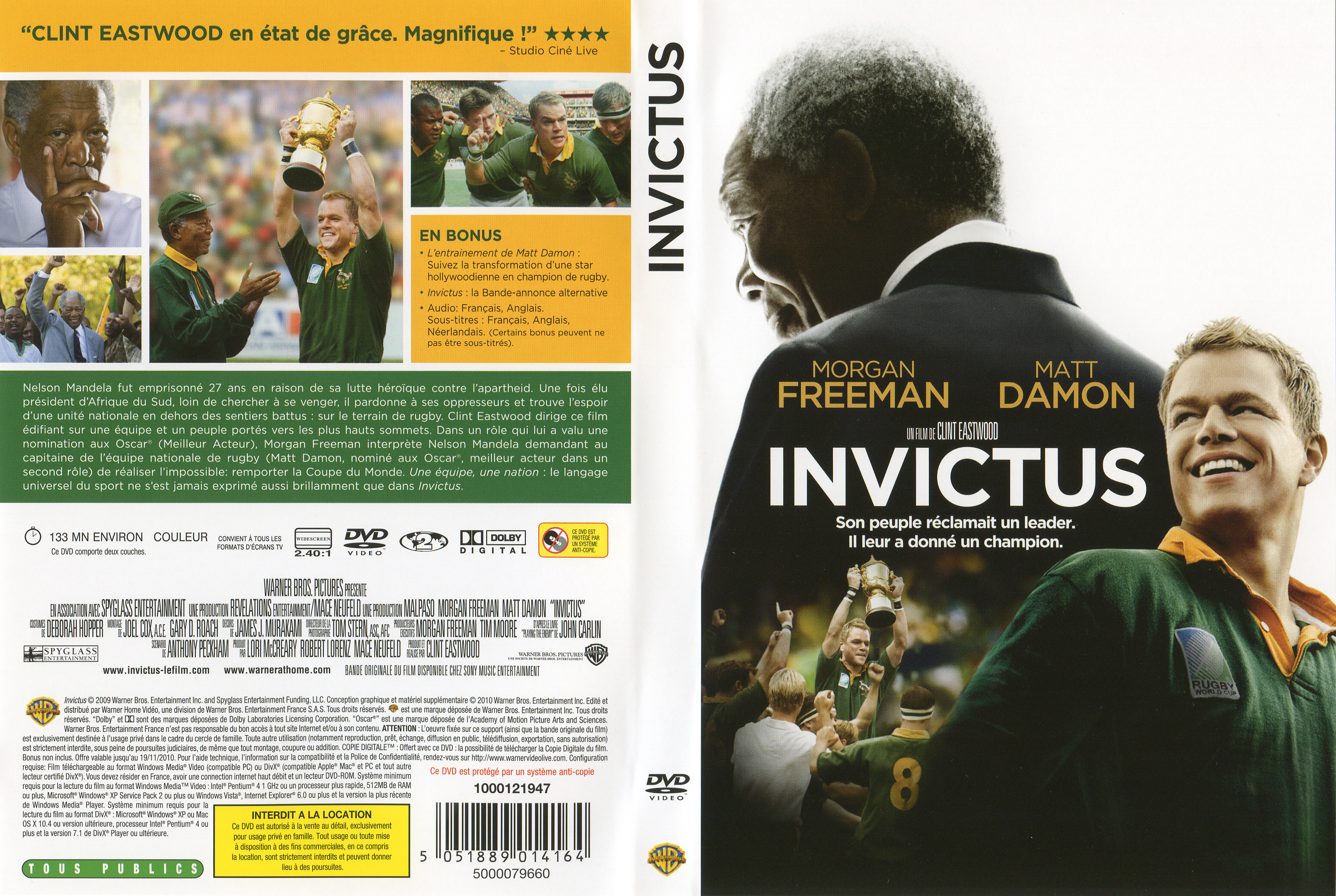Jaquette DVD Invictus